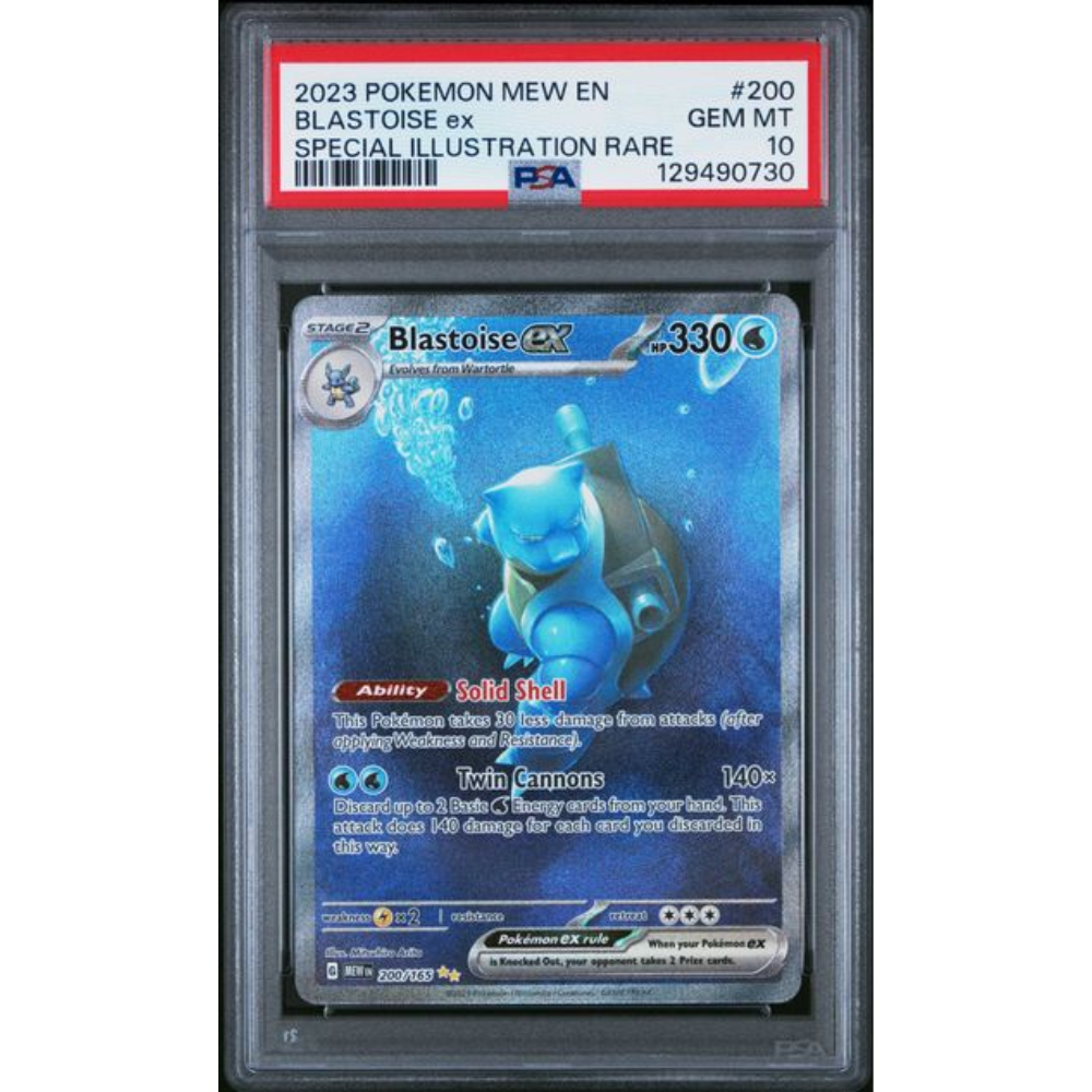 Pokemon 2023 Mew Eng 151 #200 Blastoise Ex SIR PSA 10