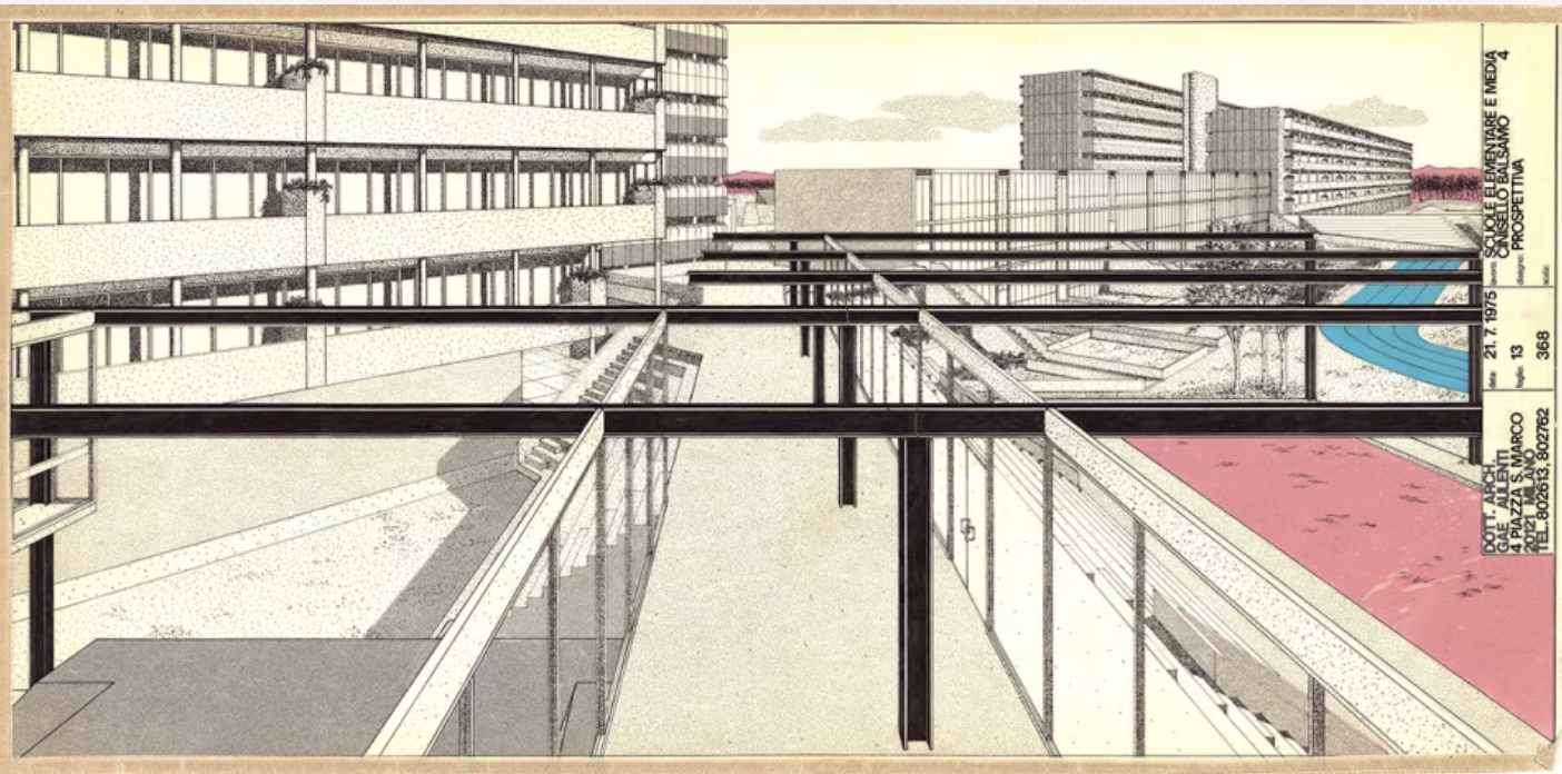 School in Cinisello Balsamo, 1975 Photo curtest of AGA, Italy