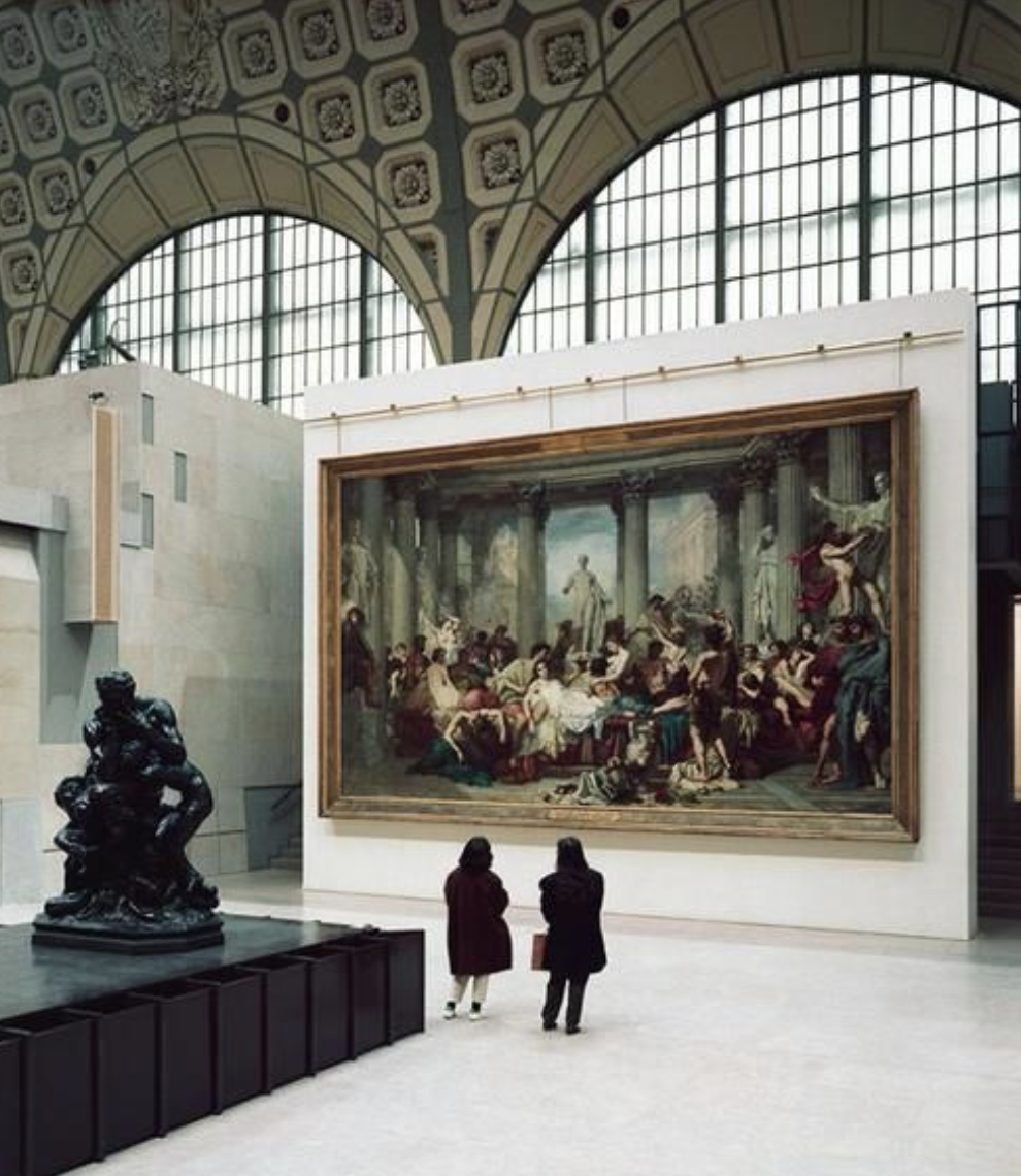 Interior design for Musee D'orsay Paris designed by Gae Aulenti 1986