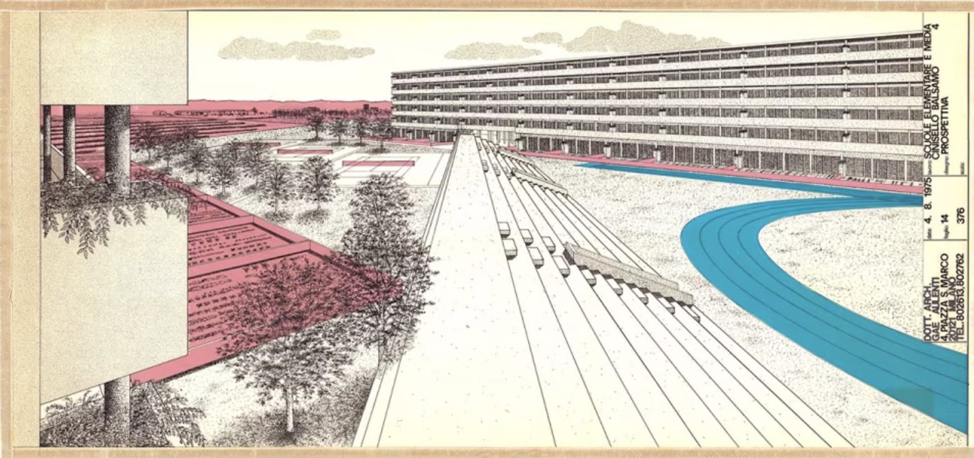 School in Cinisello Balsamo, 1975 Photo curtest of AGA, Italy
