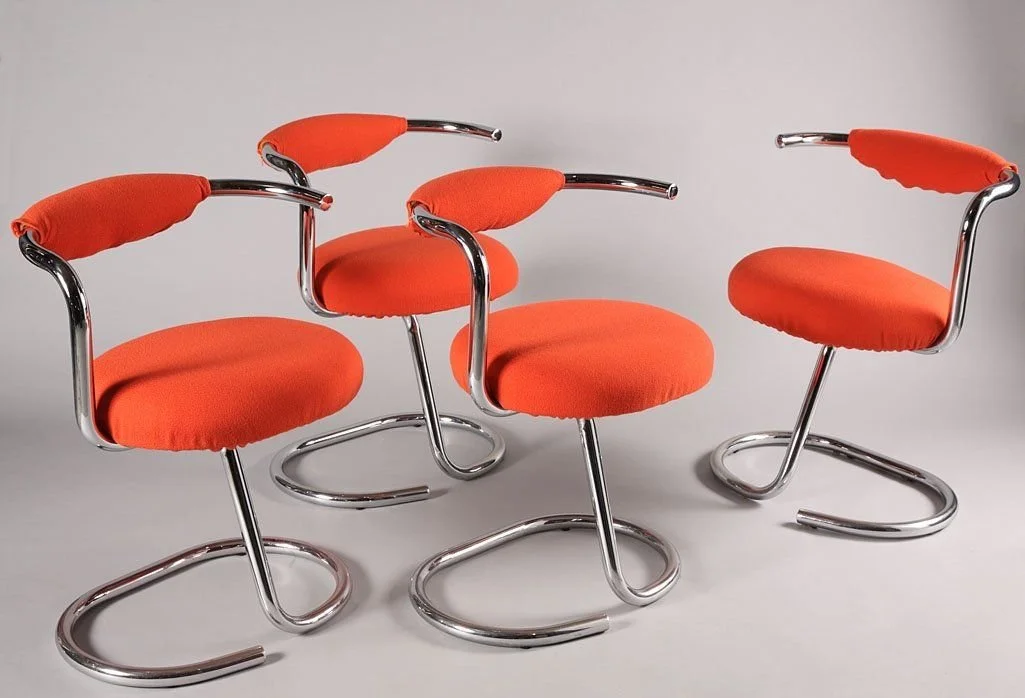 Cobra chairs designed by Giotto Stoppino for Bernini 1970, italy
