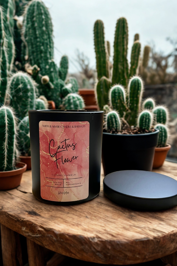 Cactus Flower Candle
