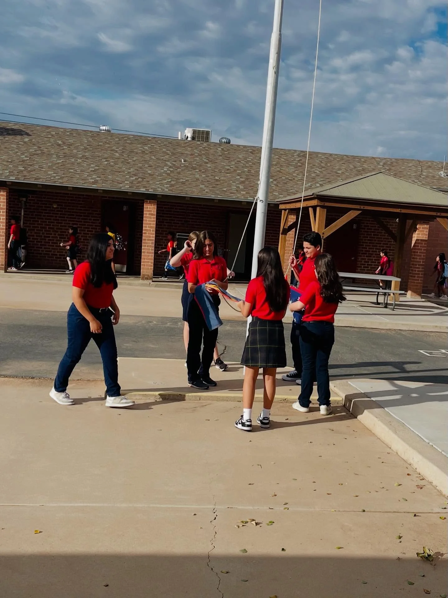 Our flag symbolizes unity; the speeches, possibility. A flag ceremony and student council speeches to remember.