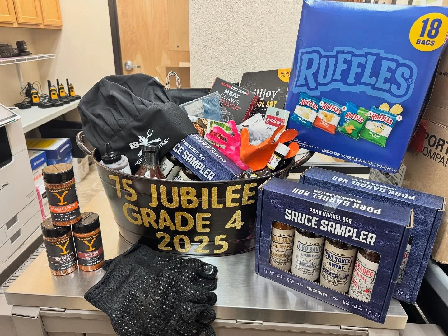 🎉 Jubilee Auction Sneak Peek! 🎉

Check out today&rsquo;s featured item: Backyard Barbecue Basket &mdash; created by Mrs. West&rsquo;s 4th Grade Class!

Get ready to bid big at our St. Anthony&rsquo;s 75th Jubilee Celebration on October 25th! All pr