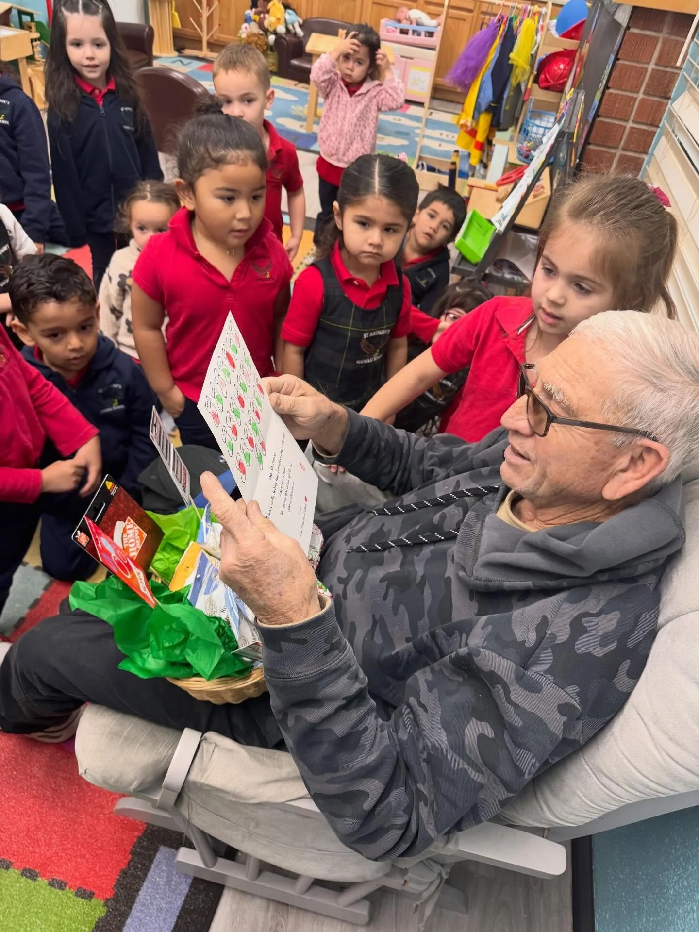 This Christmas season, our preschoolers had the joy of surprising Mr. Arturo with a gift and a big THANK YOU! 💝🎶 We even sang him a Christmas song to show how much we appreciate all he does for our school each and every day.