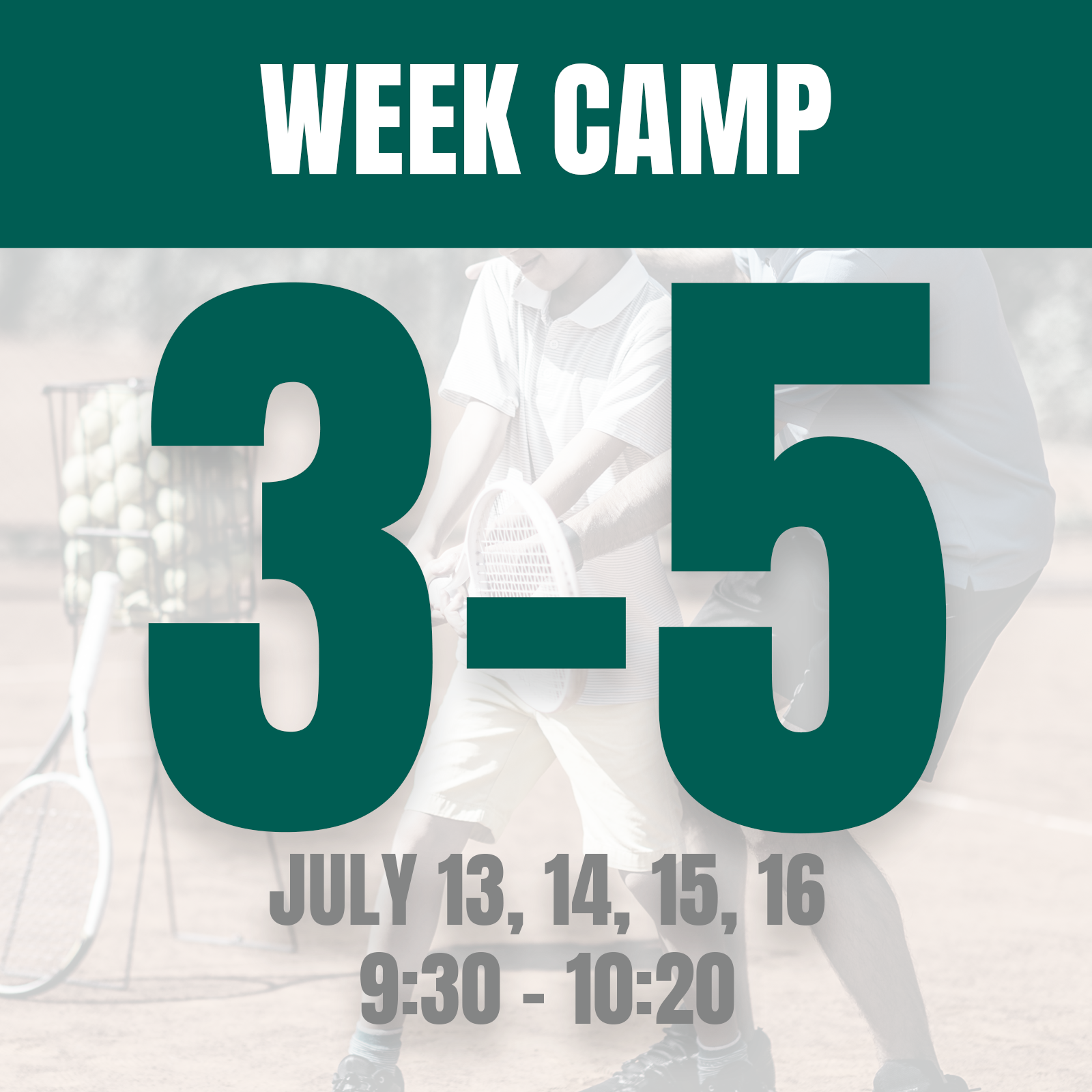 3rd - 5th Grade Week Camp