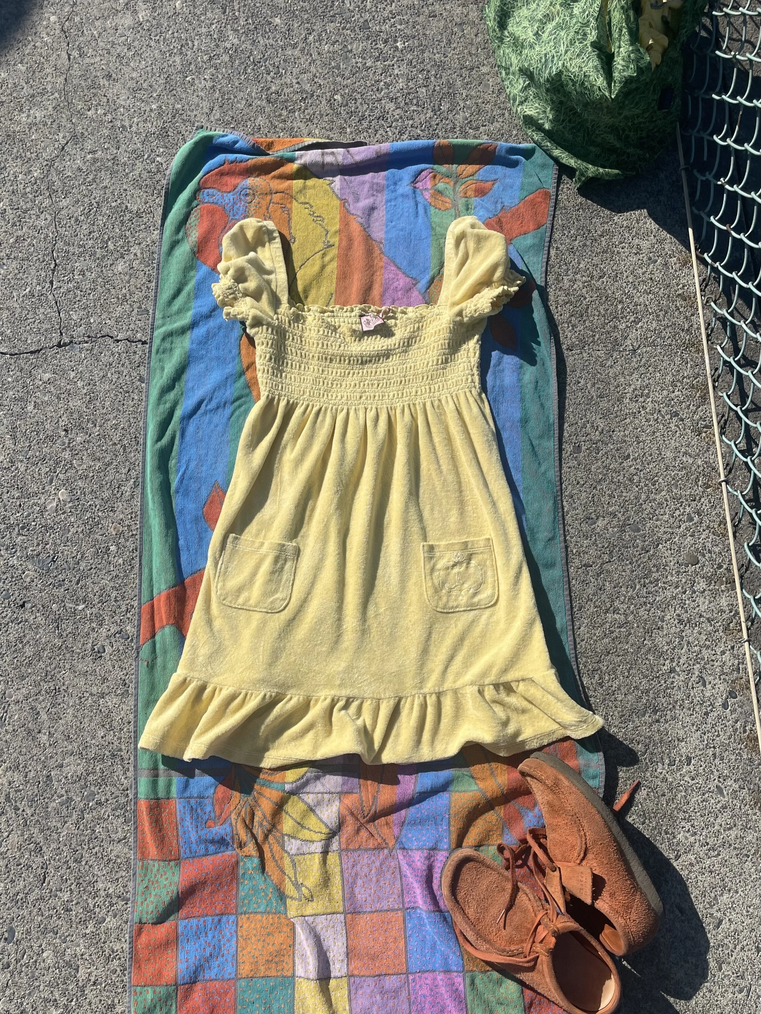 00s Juicy Couture Terrycloth Babydoll Dress