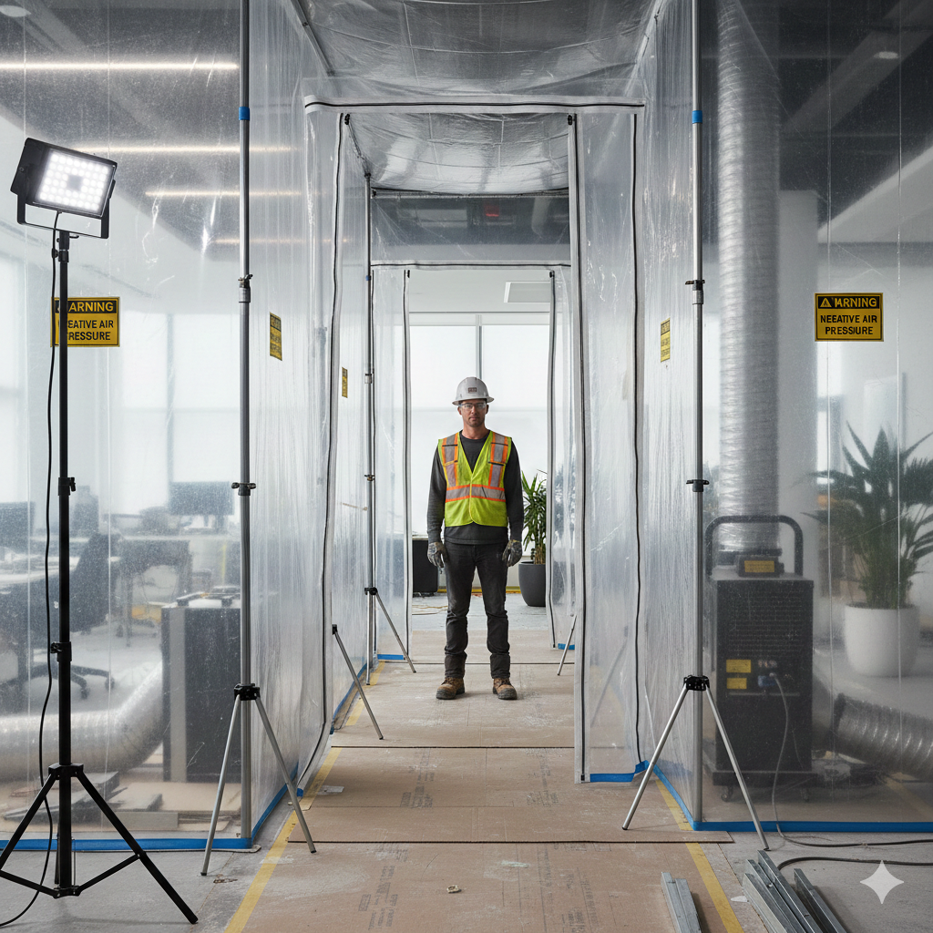 Interior Construction Containment Setup