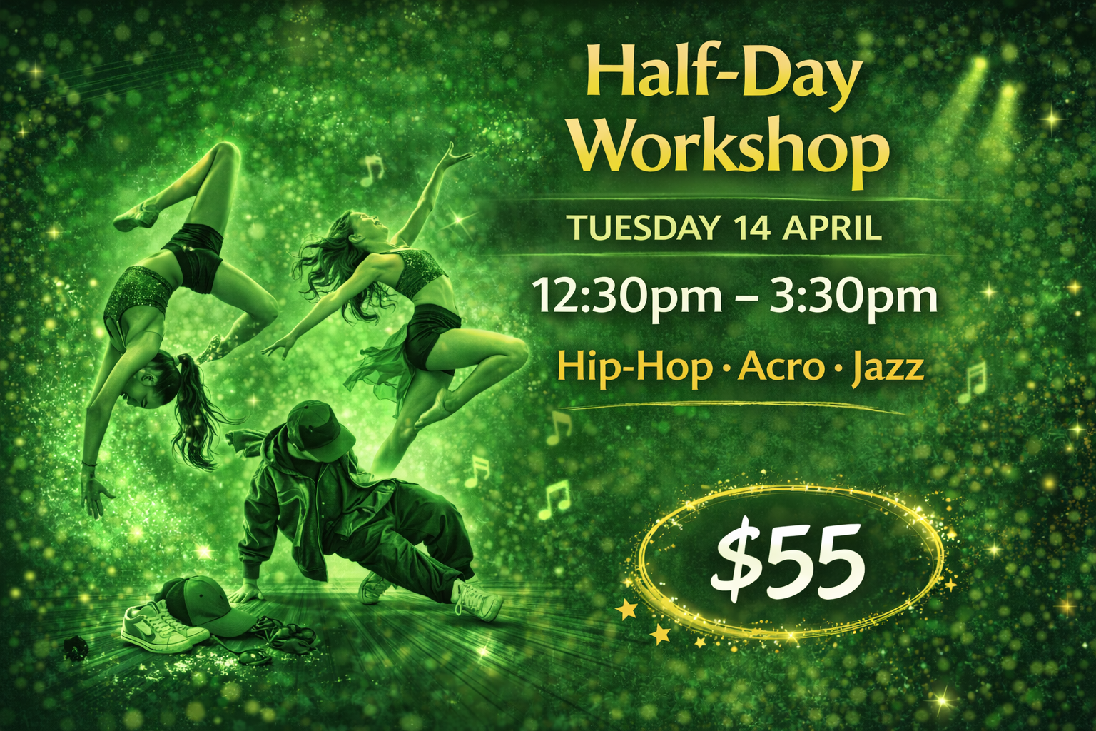 14/04/26 - Half Day 12:30pm - 3:30pm - Ages 10+