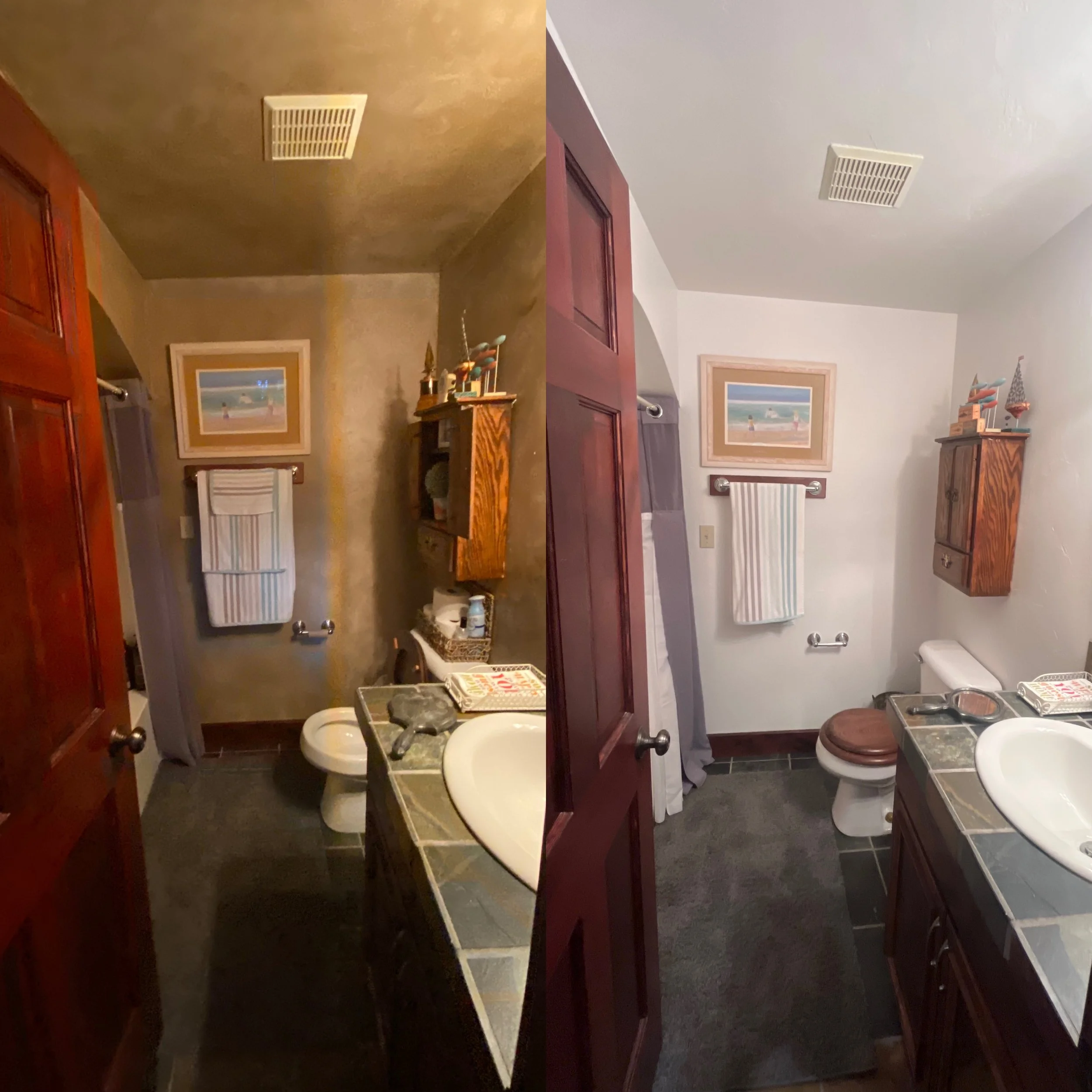 bathroom transformation repaint