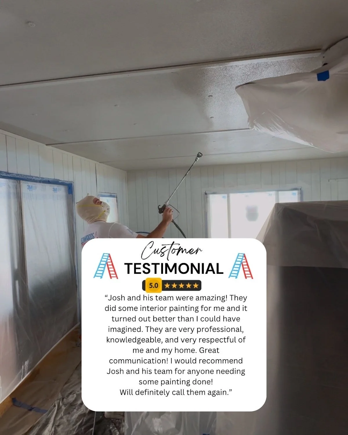 Interior painting customer testimonial