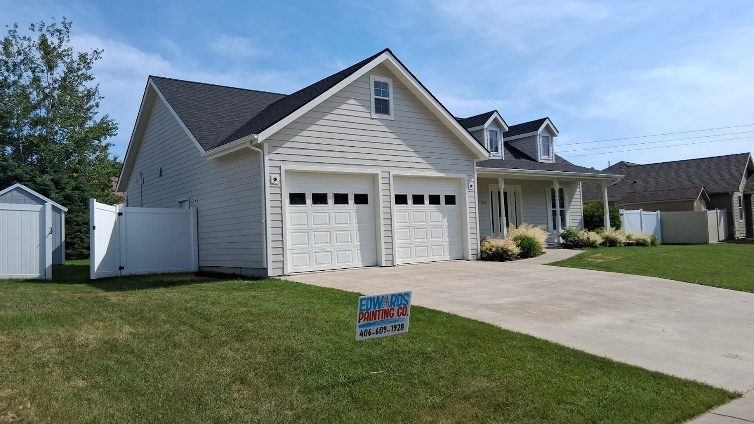 new coat of exterior paint on Kalispell MT home