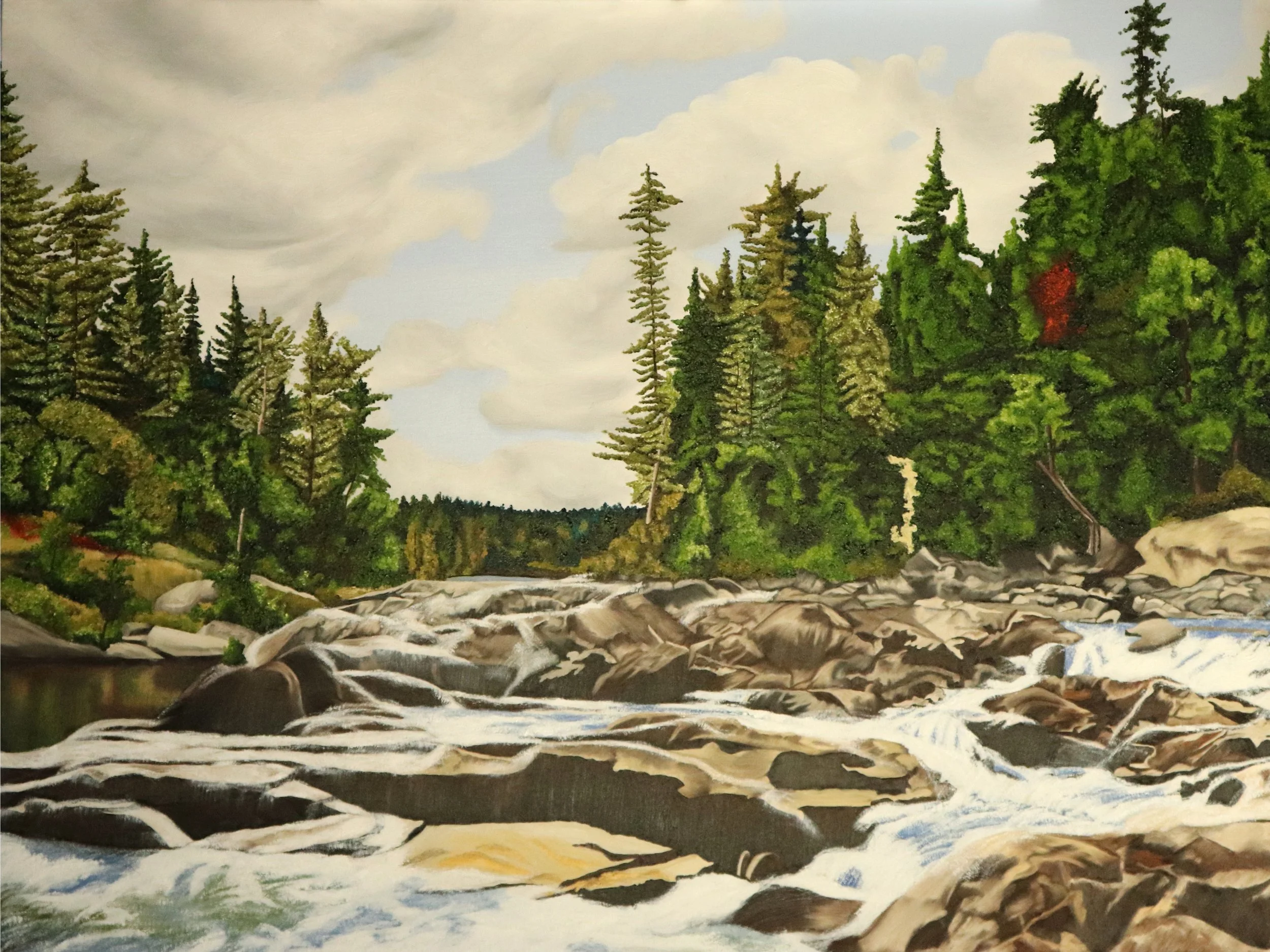 Ron Wilkie.
Below the Mill, 2024
oil on canvas
40" x 30" 
$3,600