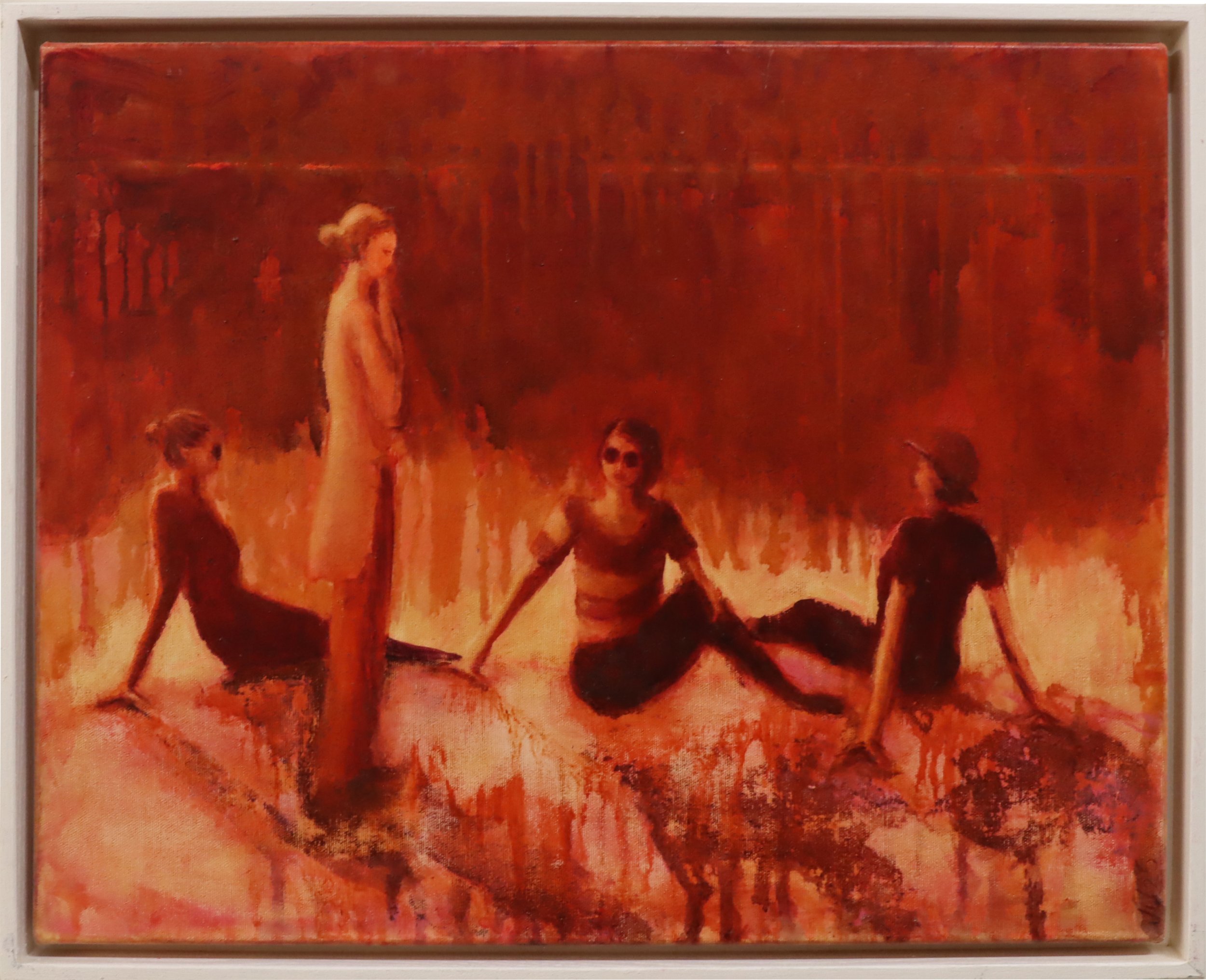 JJ Jesperson.
Two Moon Sisters, 2025
acrylic on canvas
16" x 20"