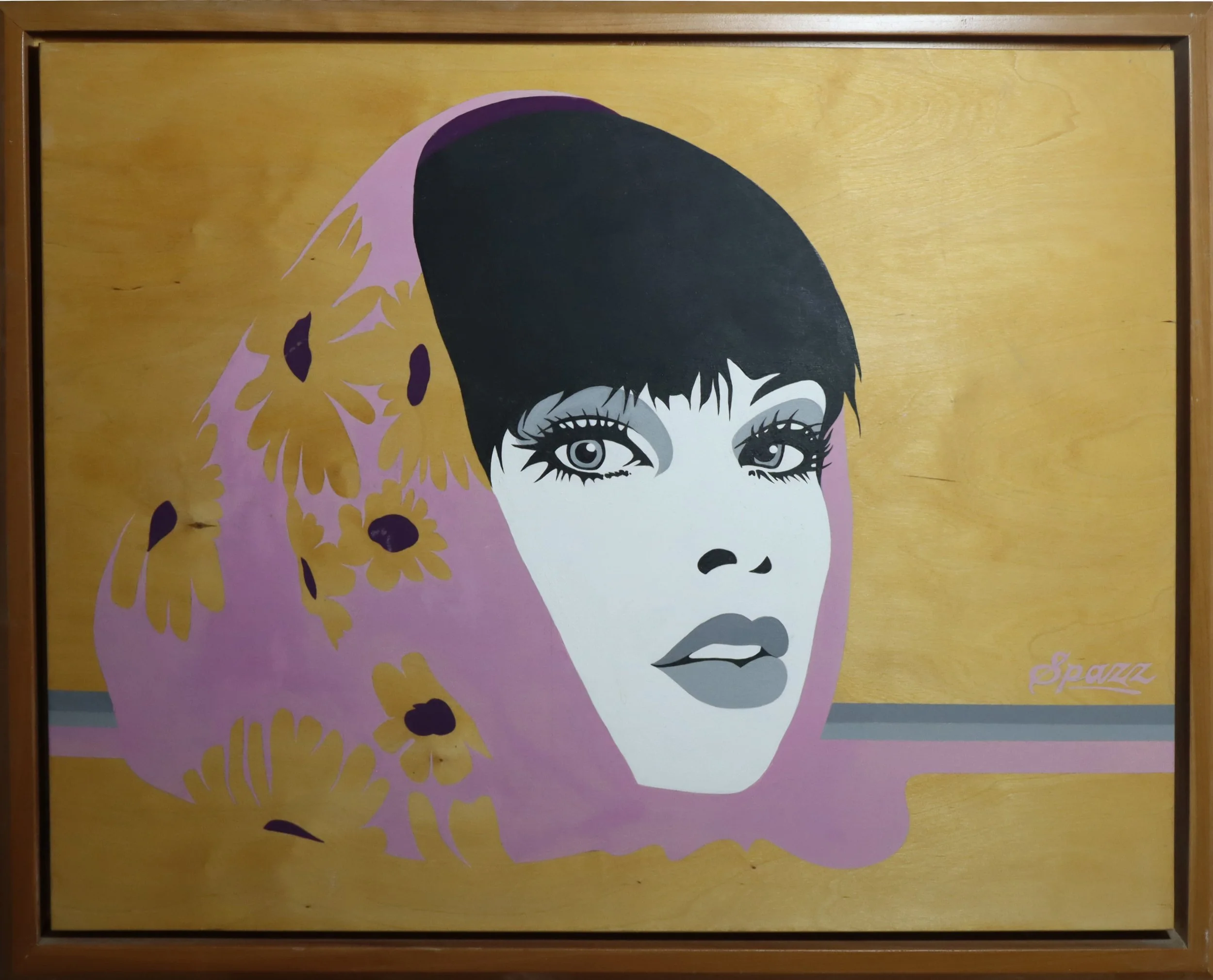 Mike Ectilin (SPAZZ).
Untitled, n.d.
acrylic on board
30" x 24"