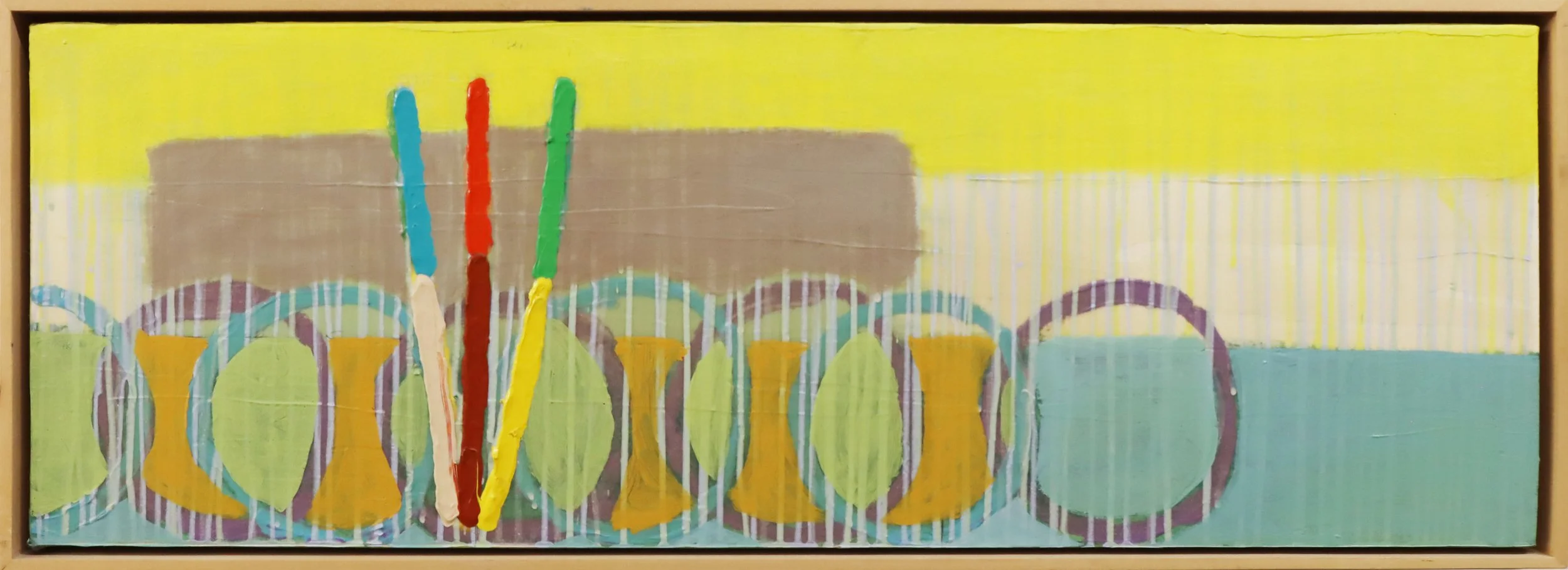 David Bolduc.
River Light, 2001
acrylic on canvas
12" x 36"