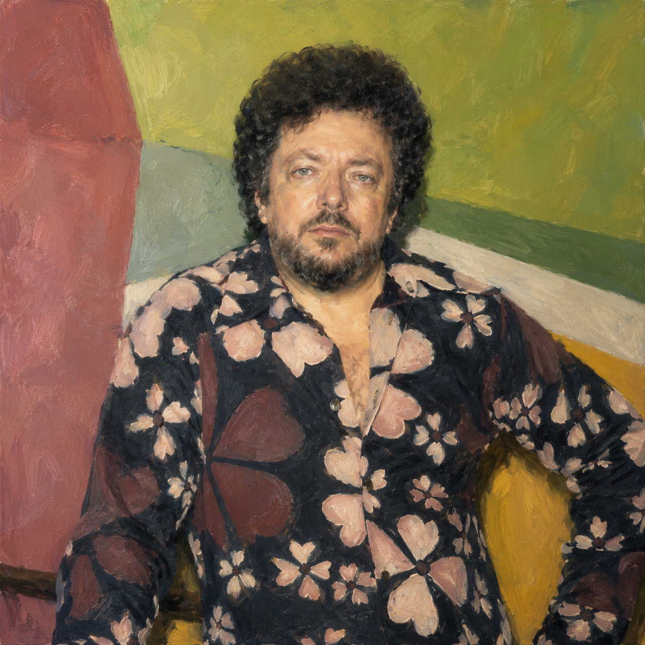AI artistic rendering of Canadian abstract artist of the Painter's Eleven, William Ronald