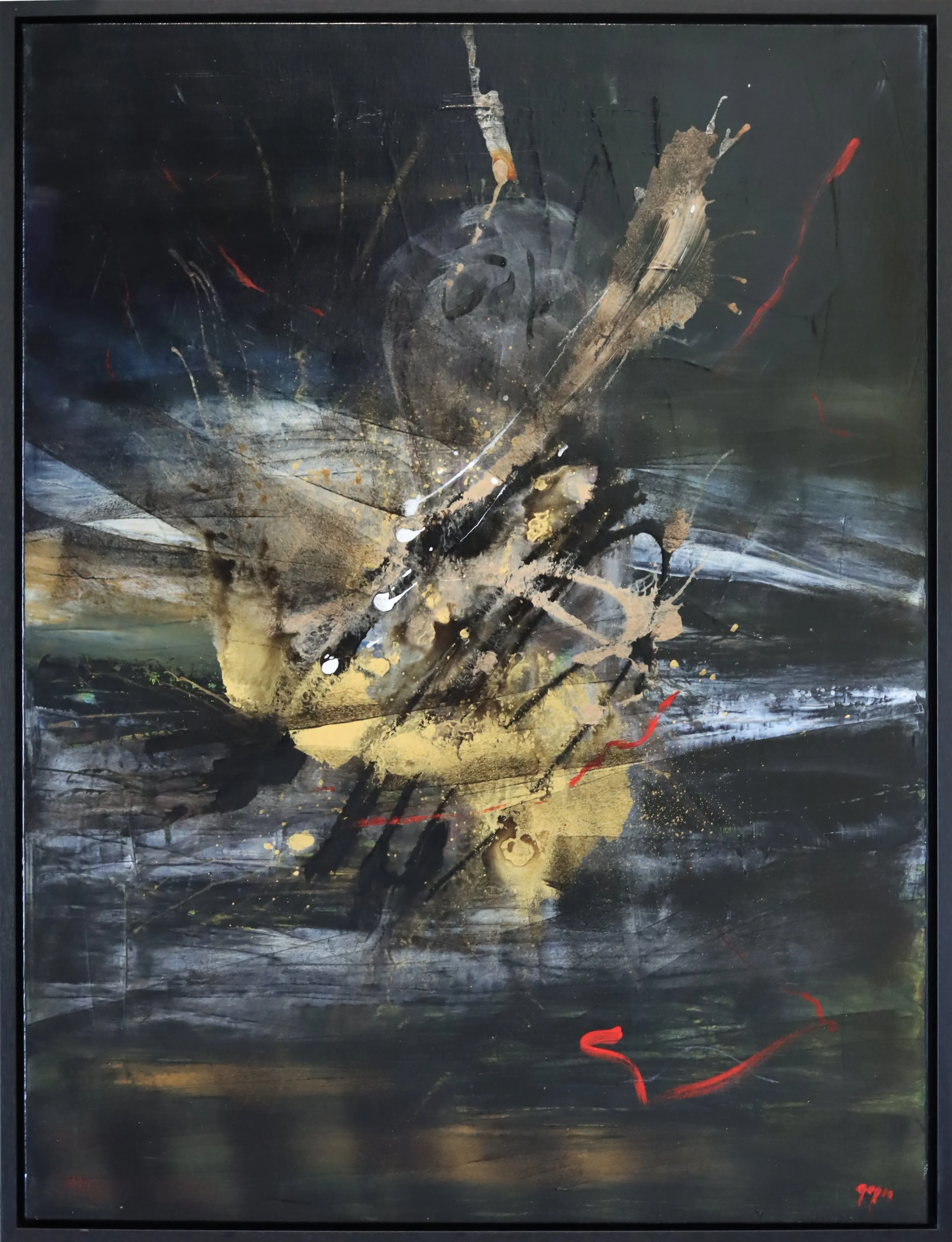 Patricia Gagic. What the Fire Builds, 2026 acrylic on canvas 40" x 30"