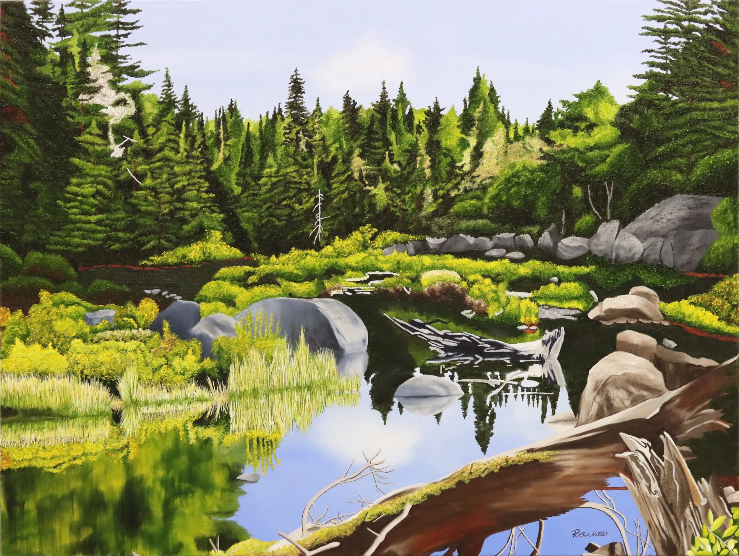 Ron Wilkie.
Wetlands, 2025
oil on canvas
40" x 30" 
$3,600
