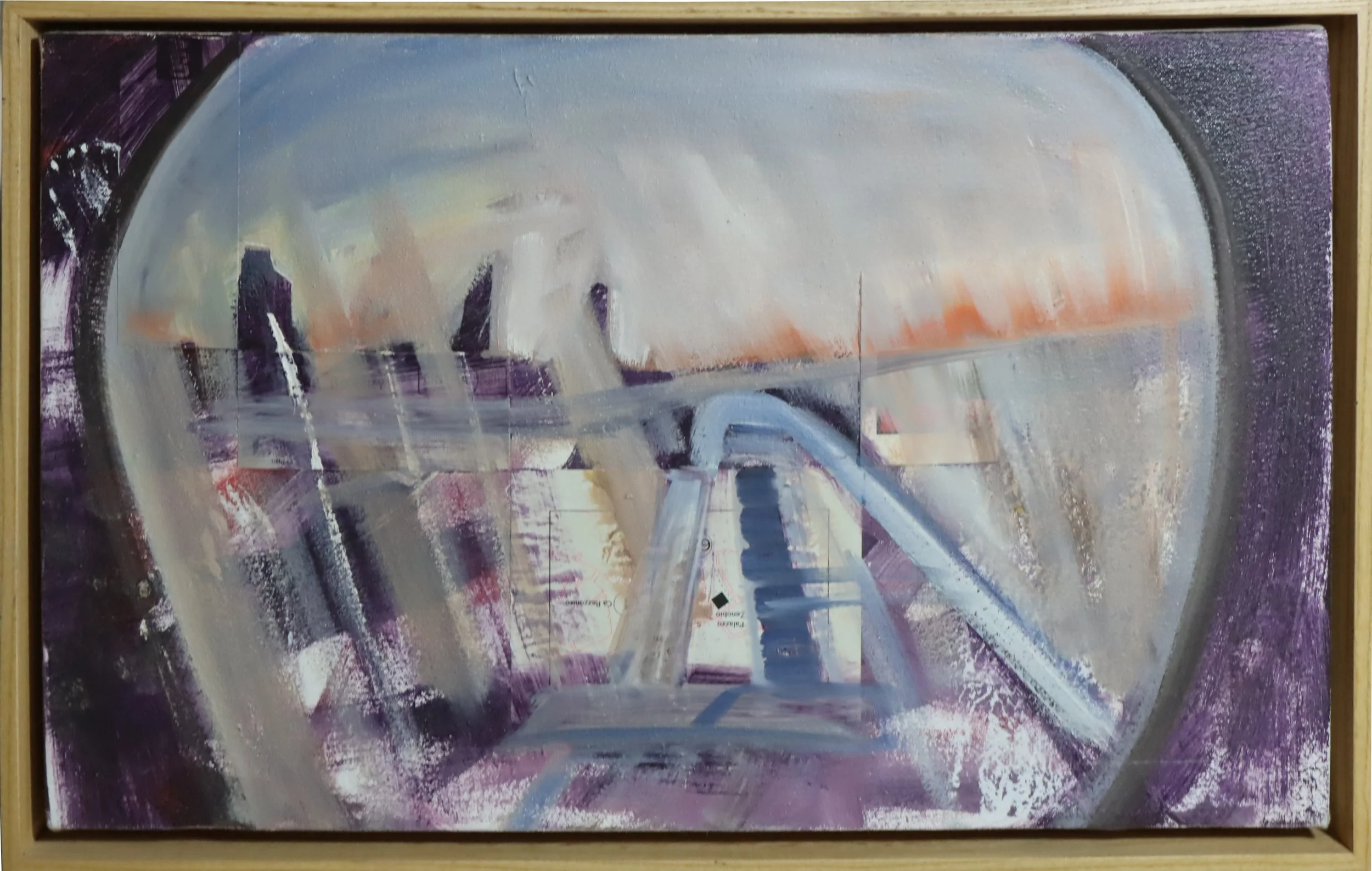 Colin Stark.
Portal in Time, 2010
oil, collage on canvas
21.5" x 13.5"