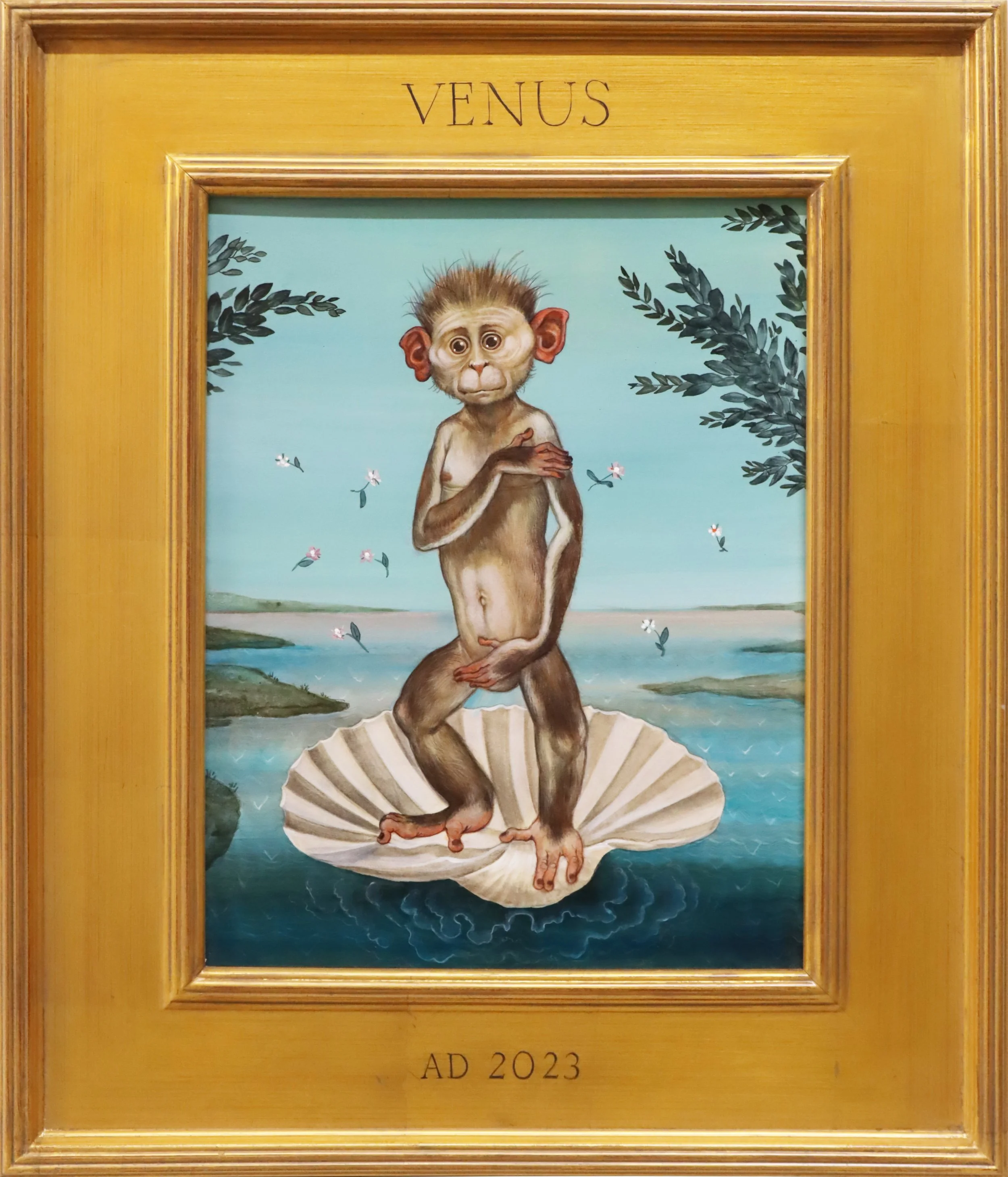 Anita Kunz.
Venus, 2023
oil on board
10.5" x 13.5"
