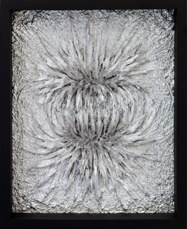 Alex Chorny.
Untitled, 2024 (24-042)
magnetized mixed media on wood panel
21.5" x 17.5"
$2,000