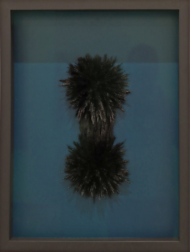 Alex Chorny.
Untitled, 2024 (24-047)
magnetized mixed media on wood panel
23.5" x 17.5"
$2,000