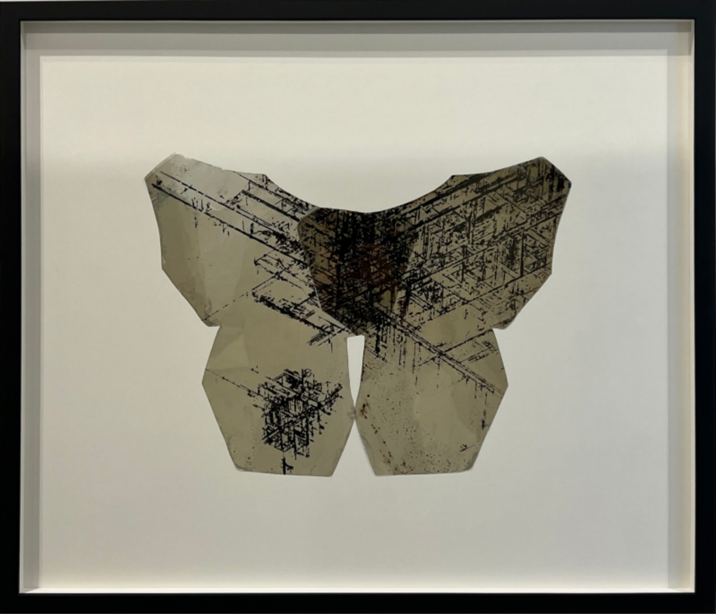 Alex Chorny.
Untitled, 2024 (24-028)
bookmatched muscovite mica sheets on melamine
28.75" x 25"
$1,650