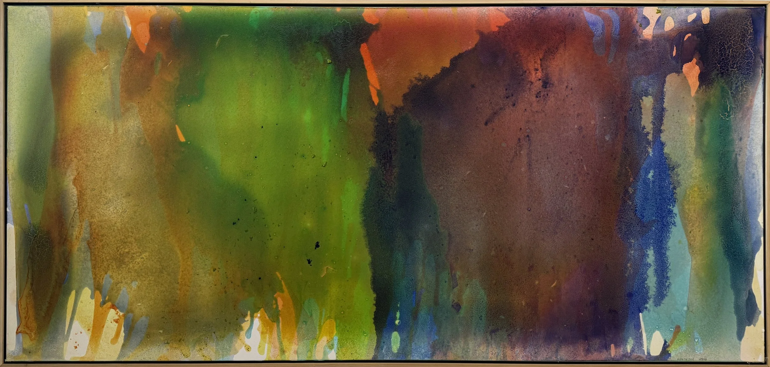 Harold Feist.
Vagus, 2017 
acrylic, latex on canvas
54" x 116"
$25,000.00