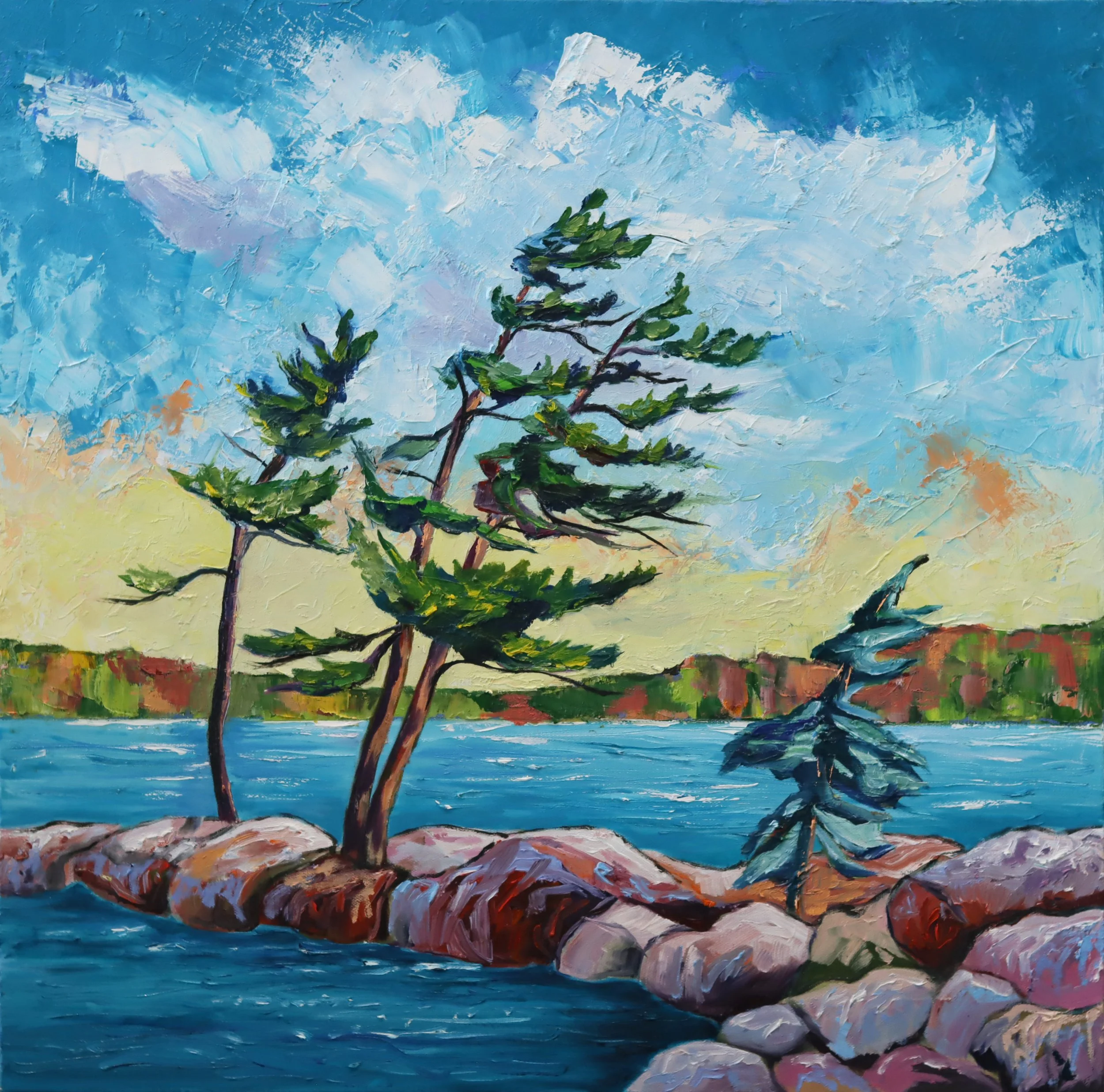 Jill Sapiente. 
The North Called, 2025
oil on canvas 
24" x 24"
$875