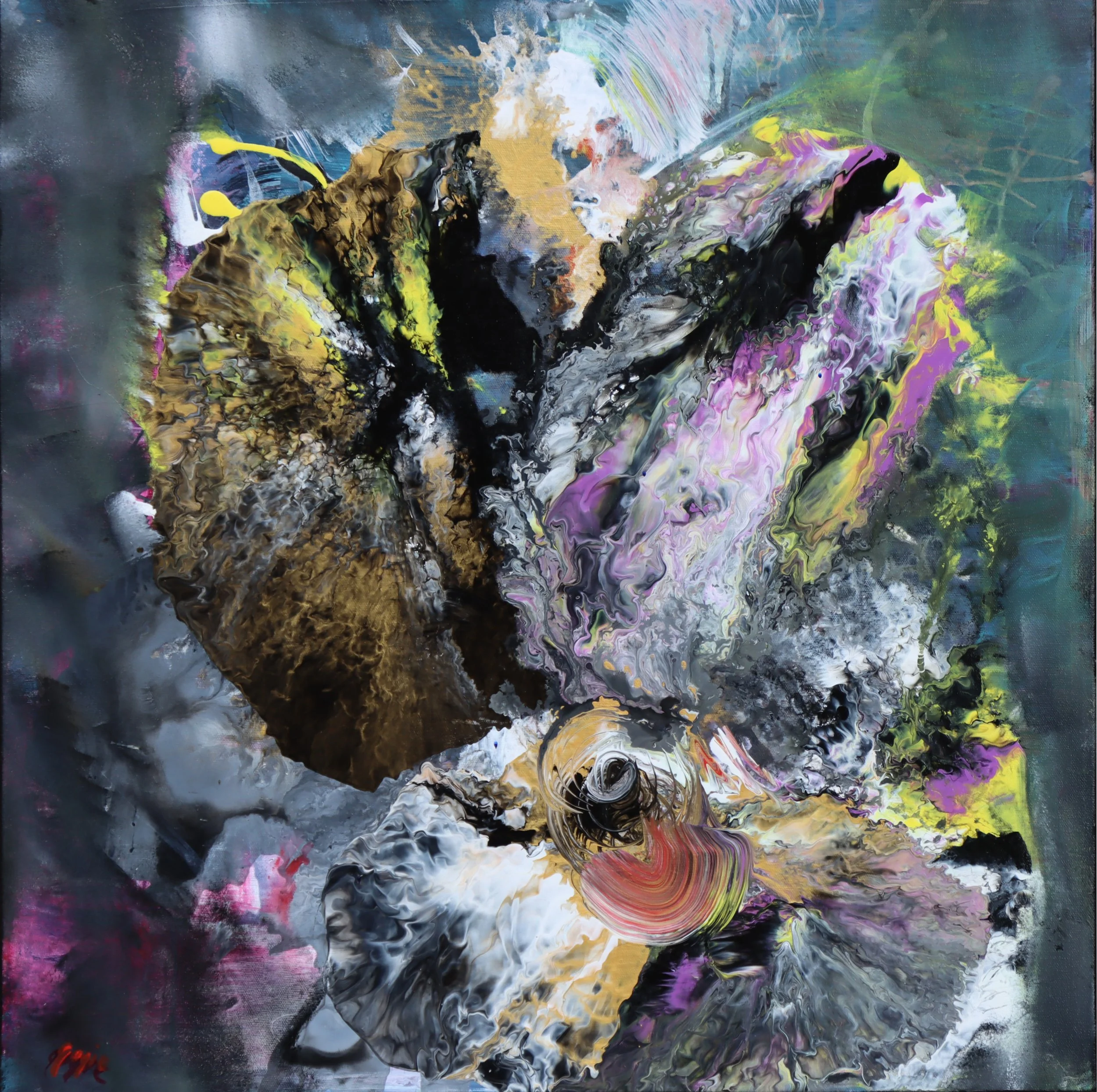 Patricia Gagic.
Approaching The Crossing, 2026
acrylic on canvas
24" x 24"
$3,000