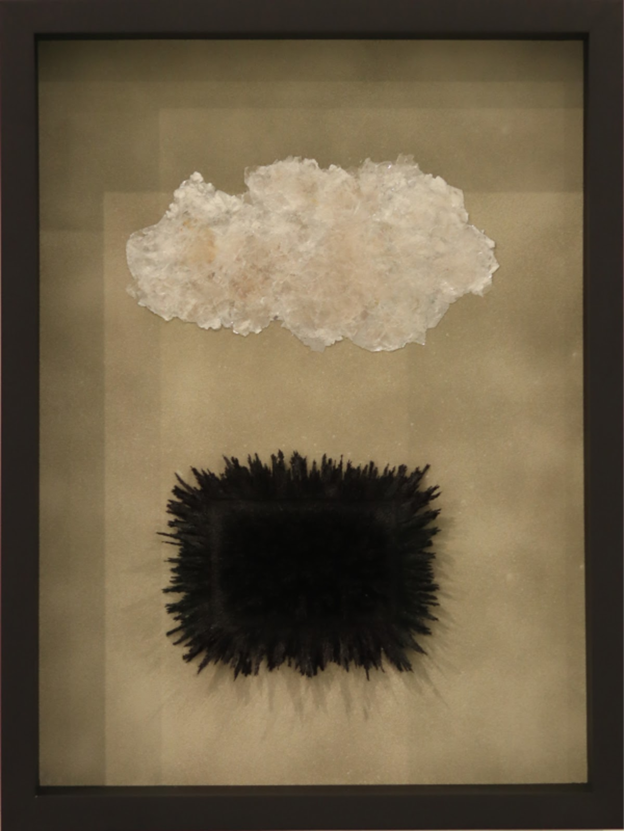 Alex Chorny.
Untitled, 2024 (24-046)
magnetized mixed media & mica on wood panel 
23.5" x 17.5"
$2,000