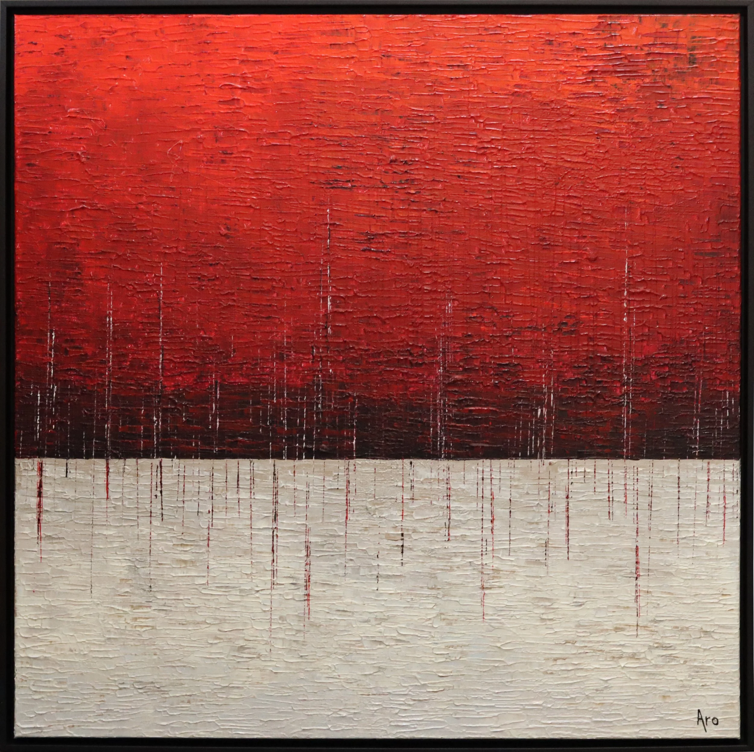 ARO.
Jamais seul sur le chemin, 2025
acrylic, resin on canvas
36” x 36”
$4,400