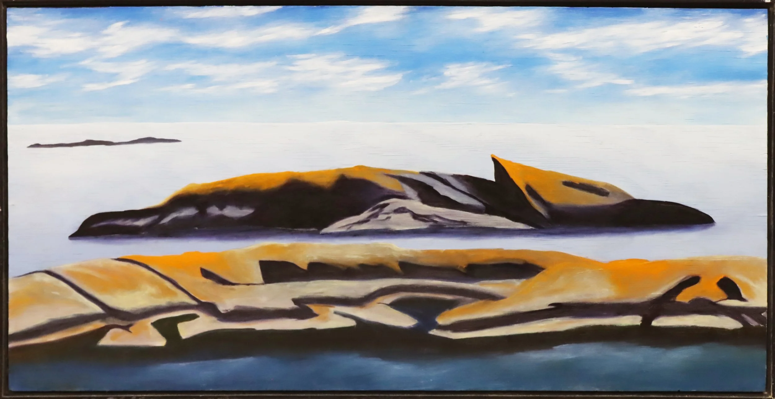 Gary Blundell.
Georgian Bay Isles, 1995
acrylic on board
24" x 48"