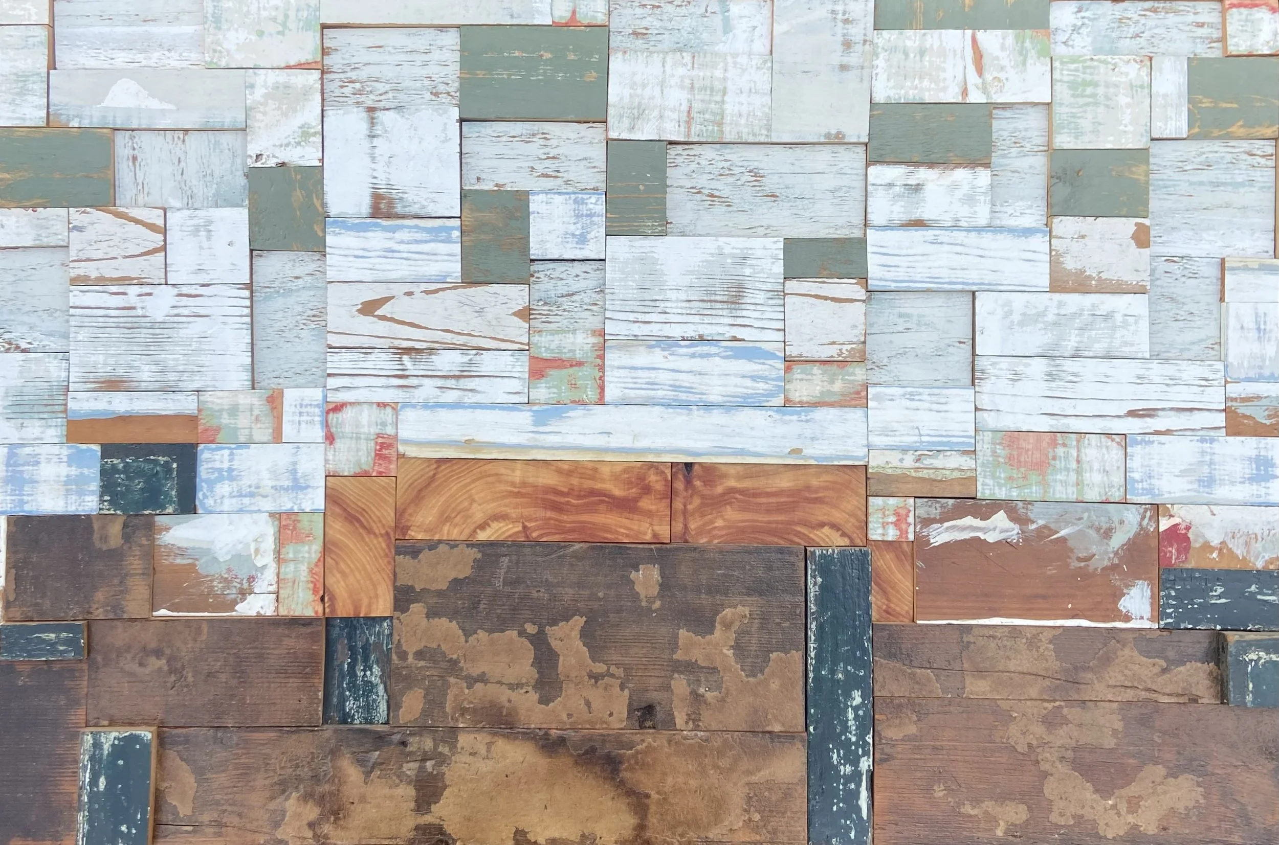 Robert Royal.
Randomness and Entropy, 2025
reclaimed wood
38" x 25" 
$850