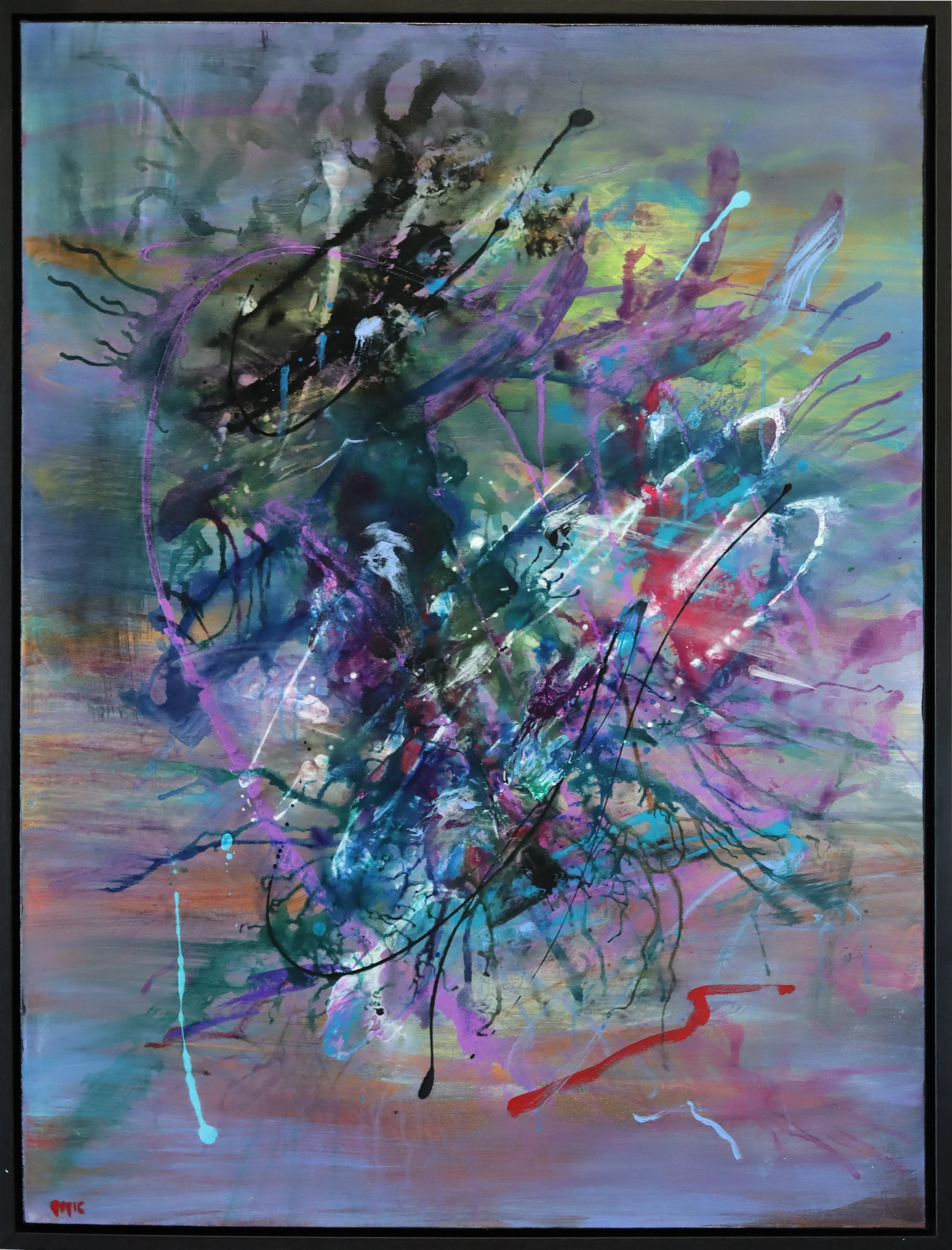 Patricia Gagic. Geometry Underneath the Sky, 2026 acrylic on canvas 40" x 30"