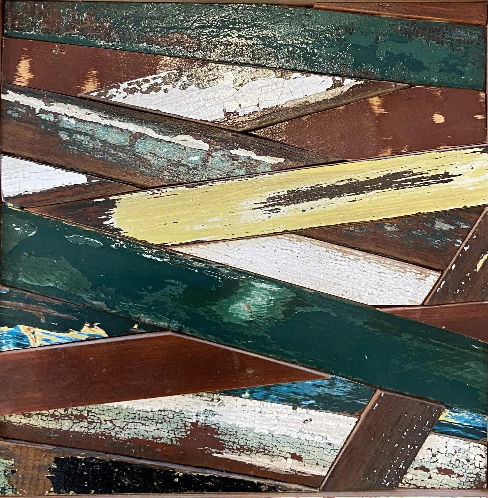 Robert Royal.
Chaos, 2024
reclaimed wood
12" x 12"
$200