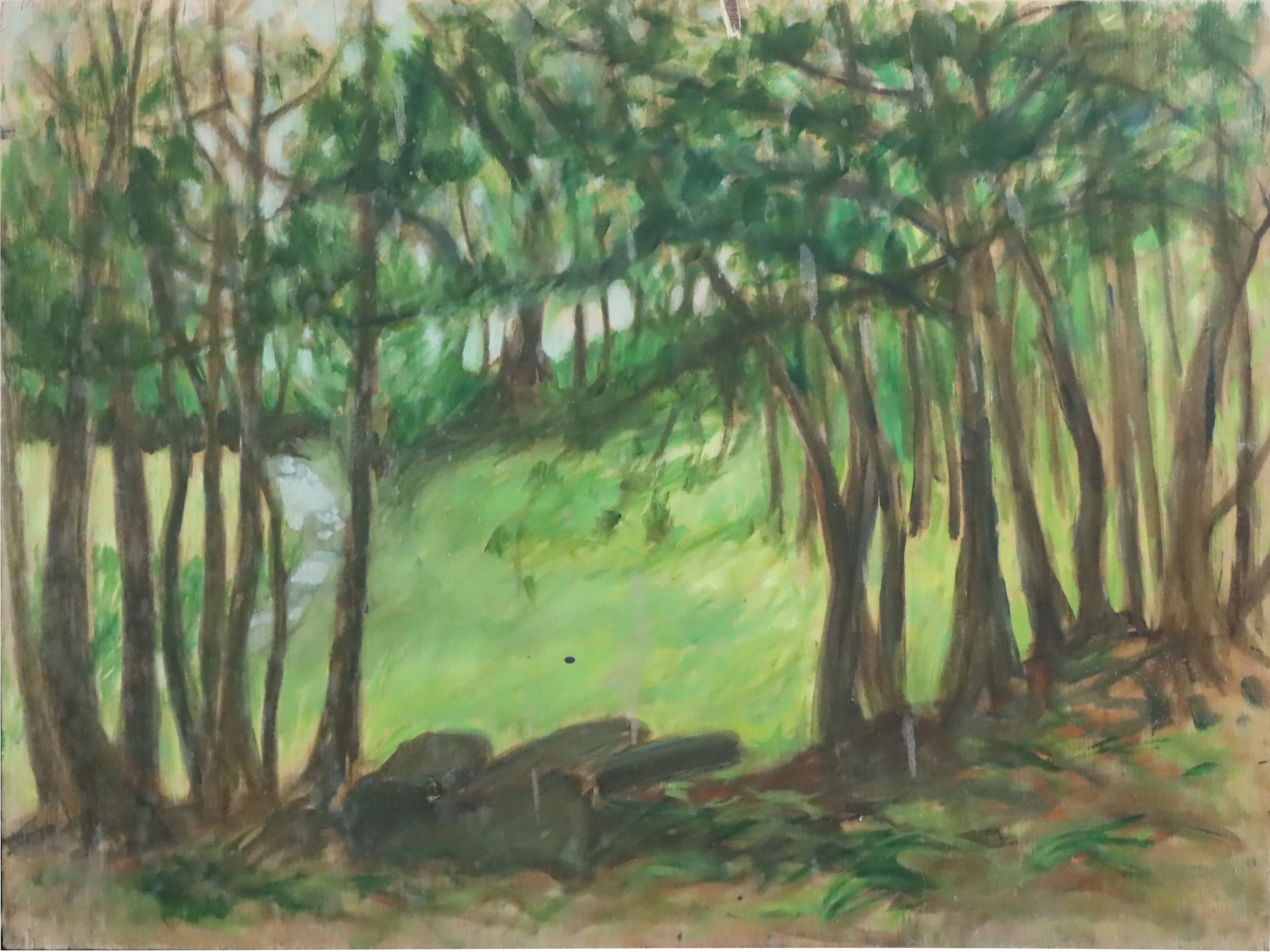 Rae Johnson.
Untitled, 1997
oil on board
18" x 24"