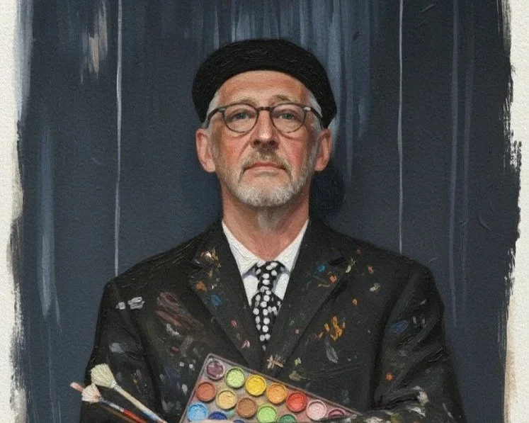 Artistic Rendering of Canadian Artist Ronald Boaks