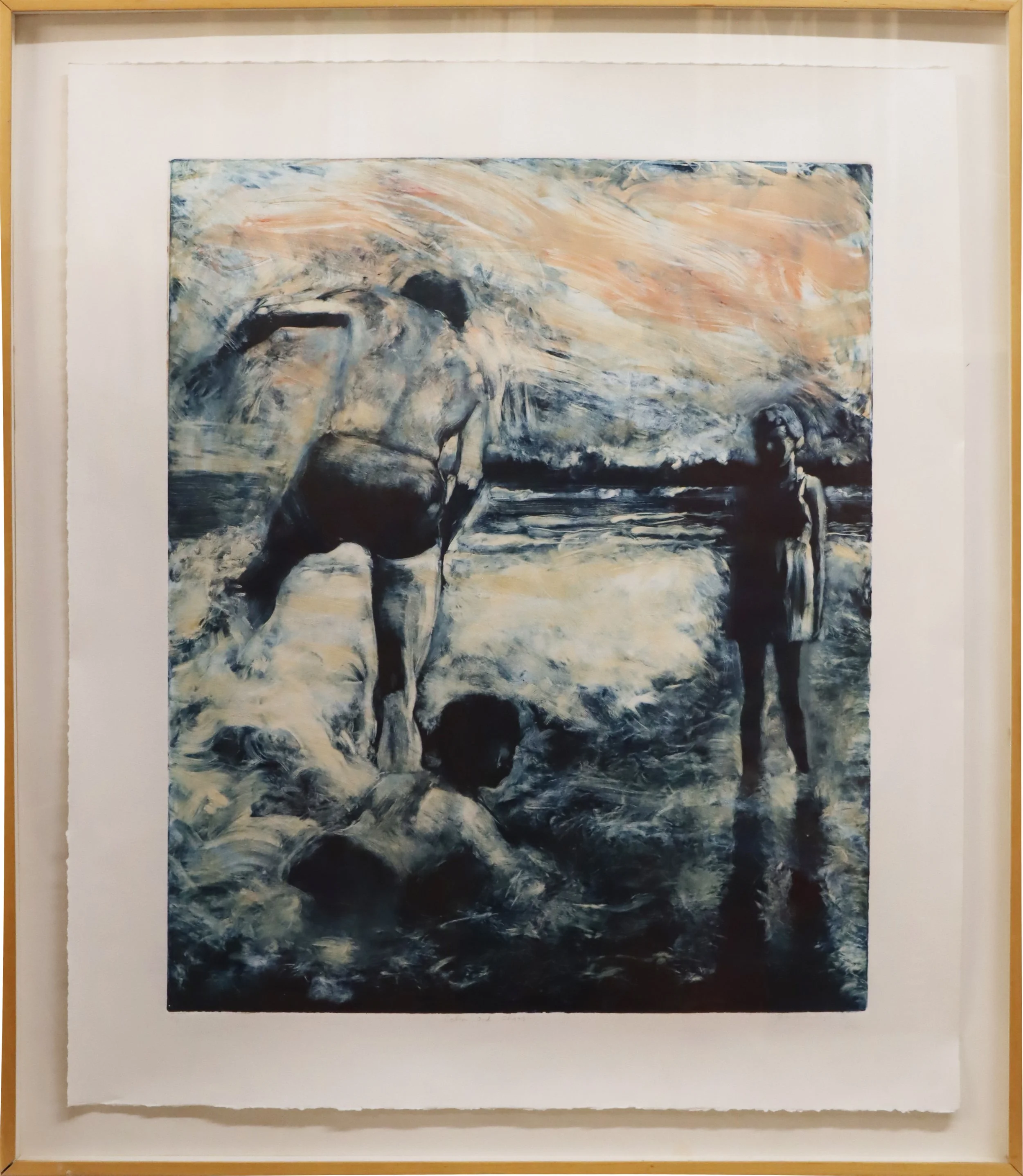 Eva McCauley. 
Calm & Chaos, 2000
mixed media 
34" x 28"
