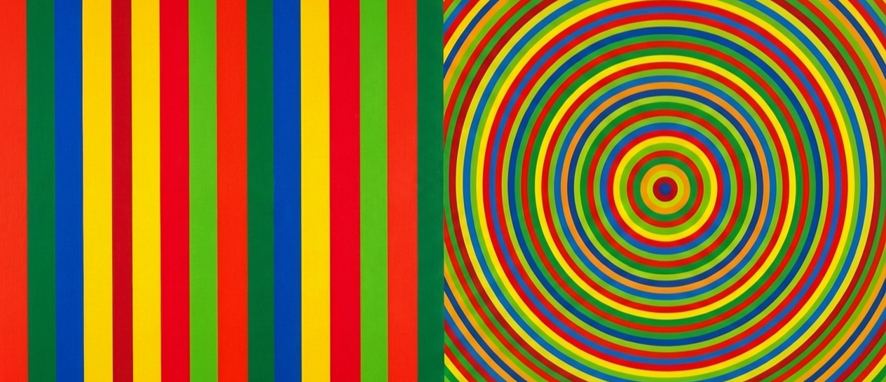 AI generated image of works that were being produced by Les Plasticiens in 1950s Montreal Quebec