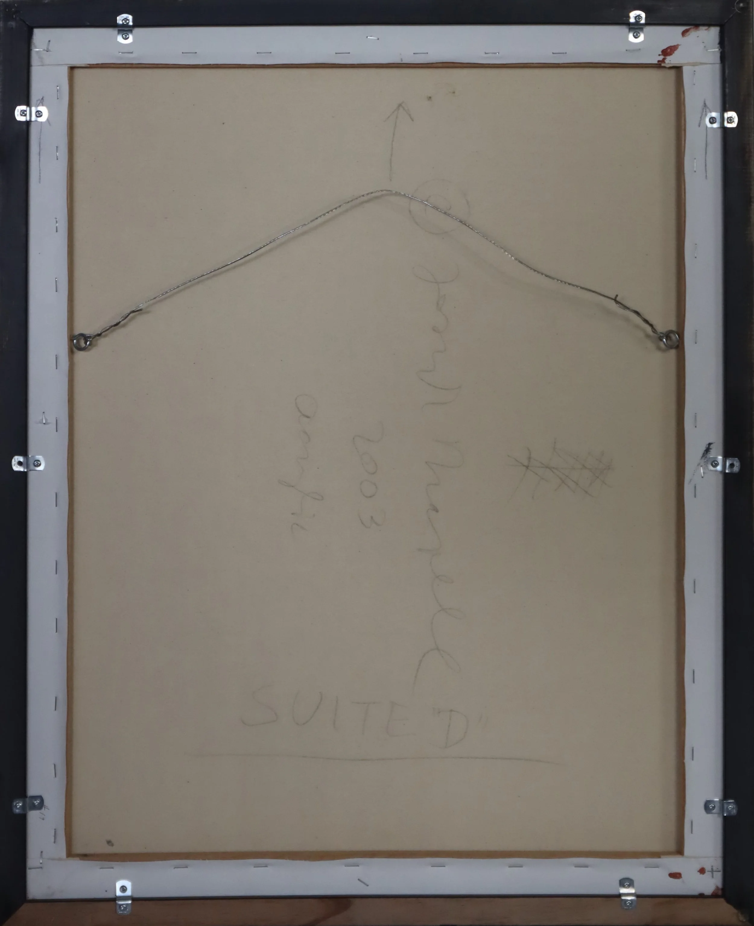 Back of Joseph Drapell Suite D painting