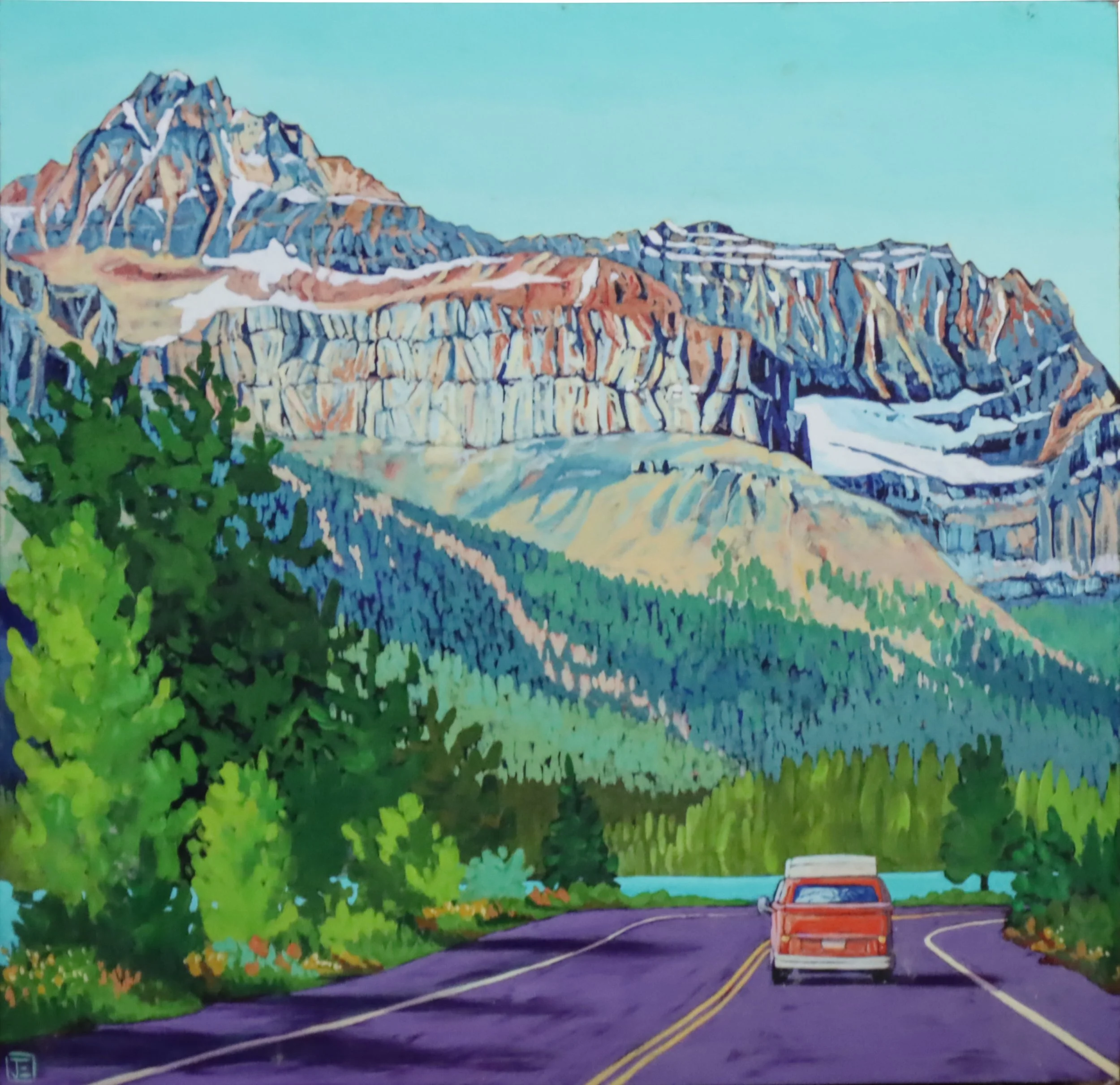 Jennifer Elliotson.
Best Drive Ever, n.d.
Transfer print mounted on board
8" x 8"
