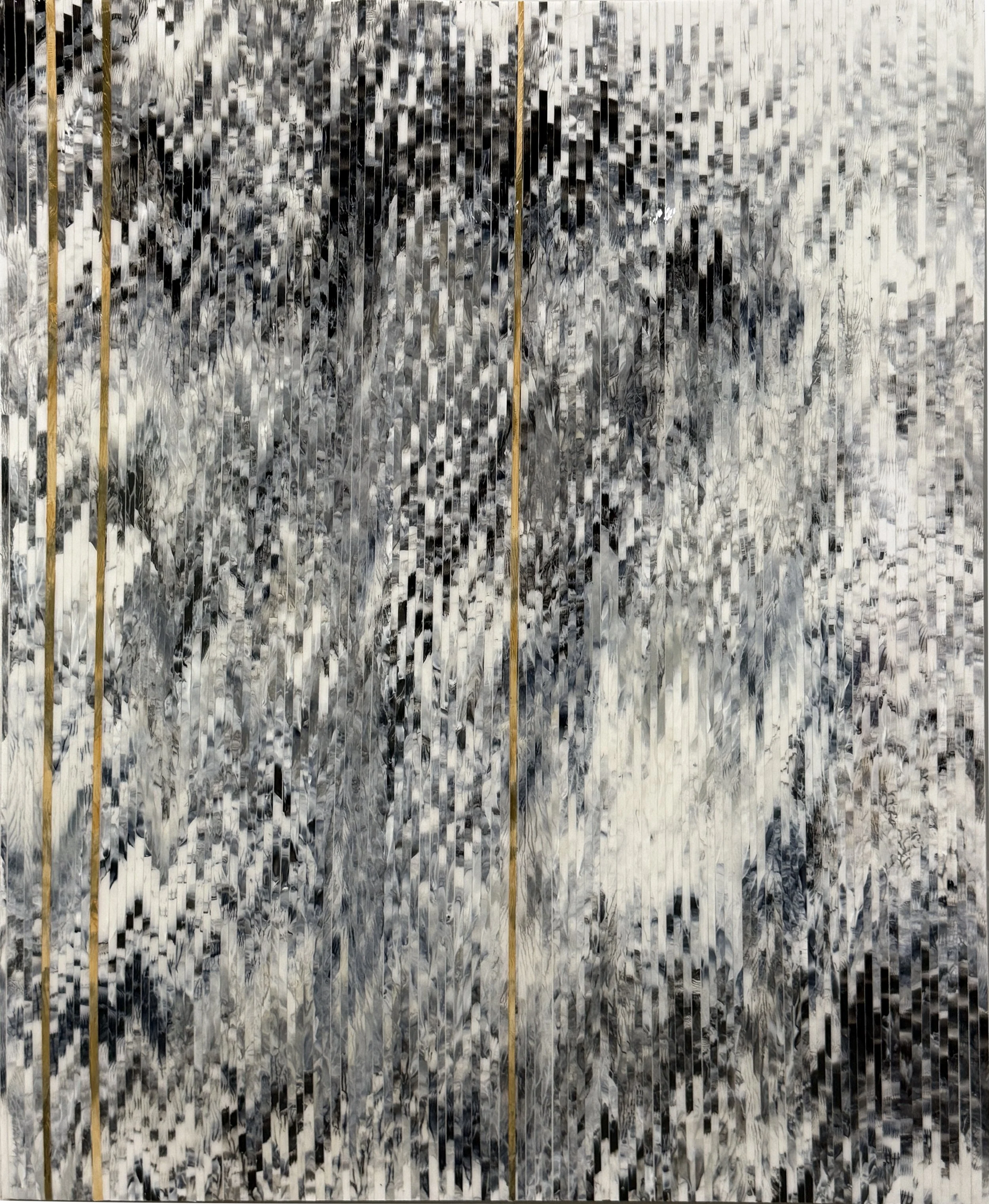 Brad Eyre.
Greyscale Construction, 2024
acrylic, styrene, resin on canvas
24" x 30" 
$1,200