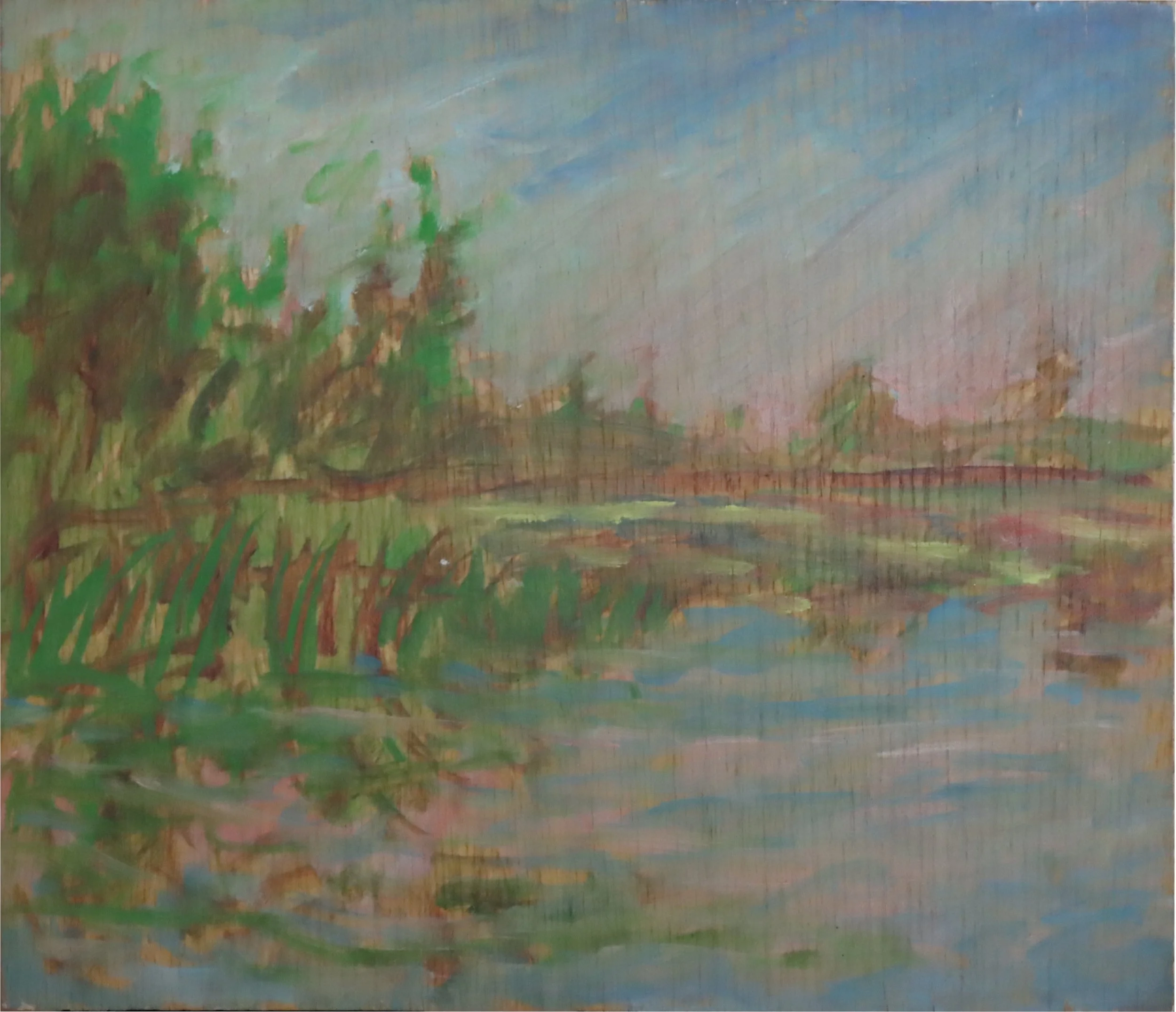 Rae Johnson.
Fleshton Point, 2000
oil on board
12" x 14"