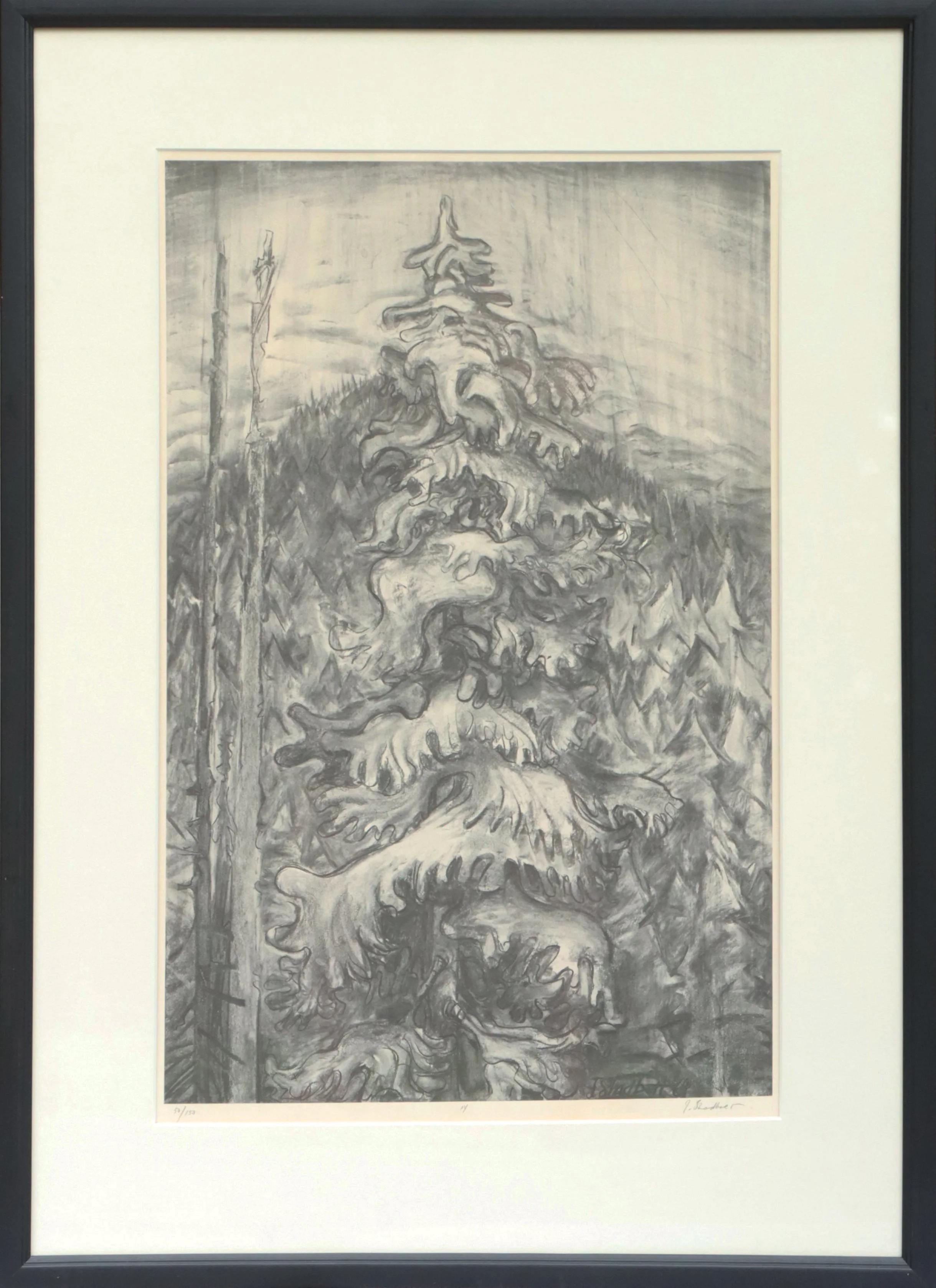 Jack Shadbolt.
Hornby Suite #114, 1968-69
Lithograph print 50/150
22" x 14.5"