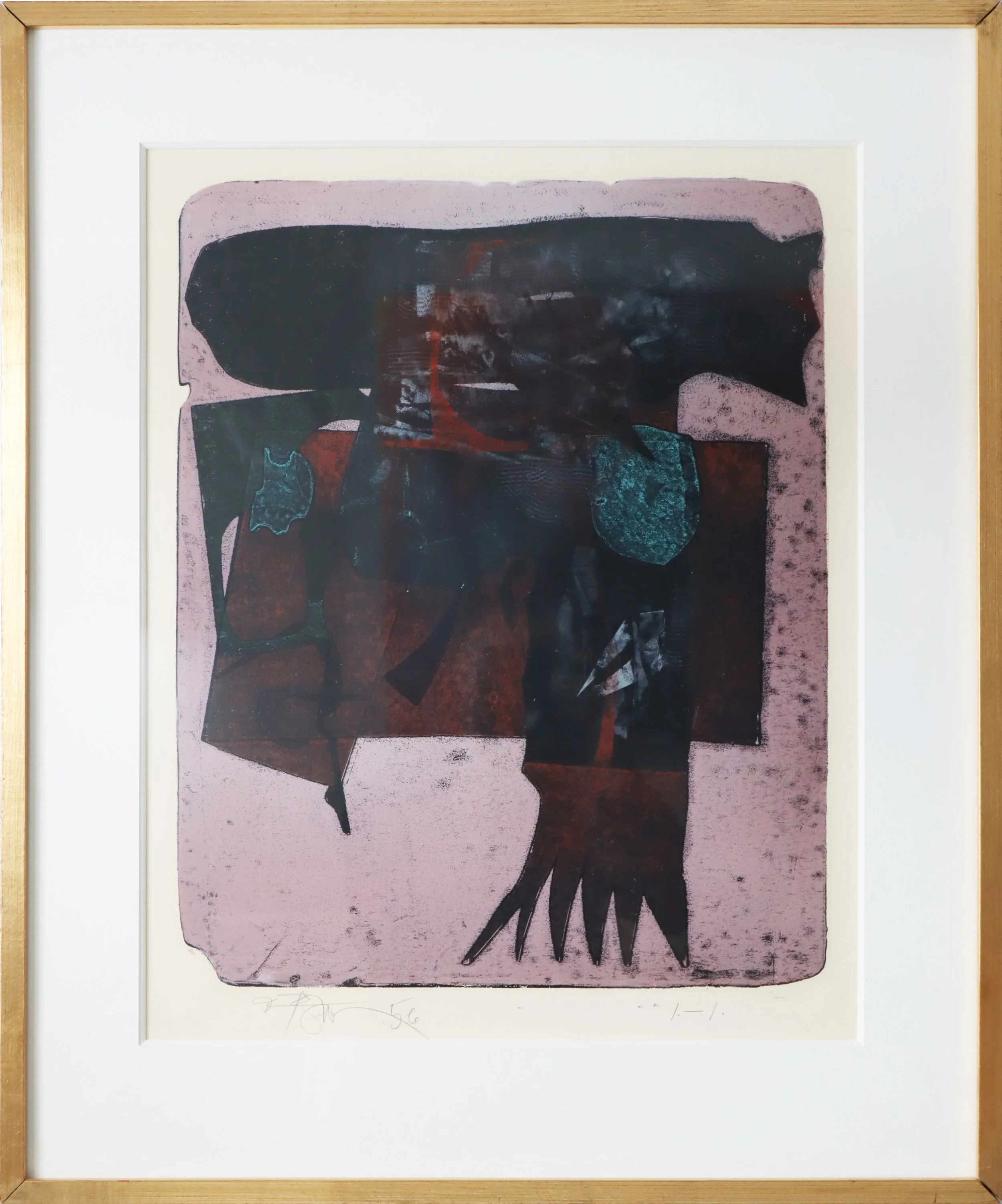 Harold Town.
The Go West Sign, 1956
single autographic print 1 -1
19.75" x 15.75"
POR