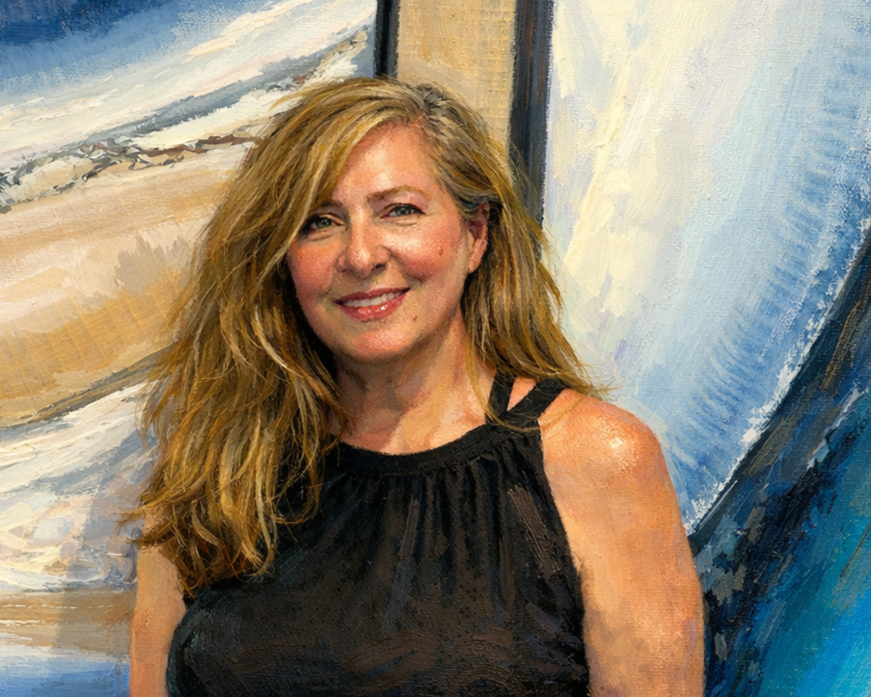 Artistic Rendering of Canadian Abstract Artist Angela Bontempo