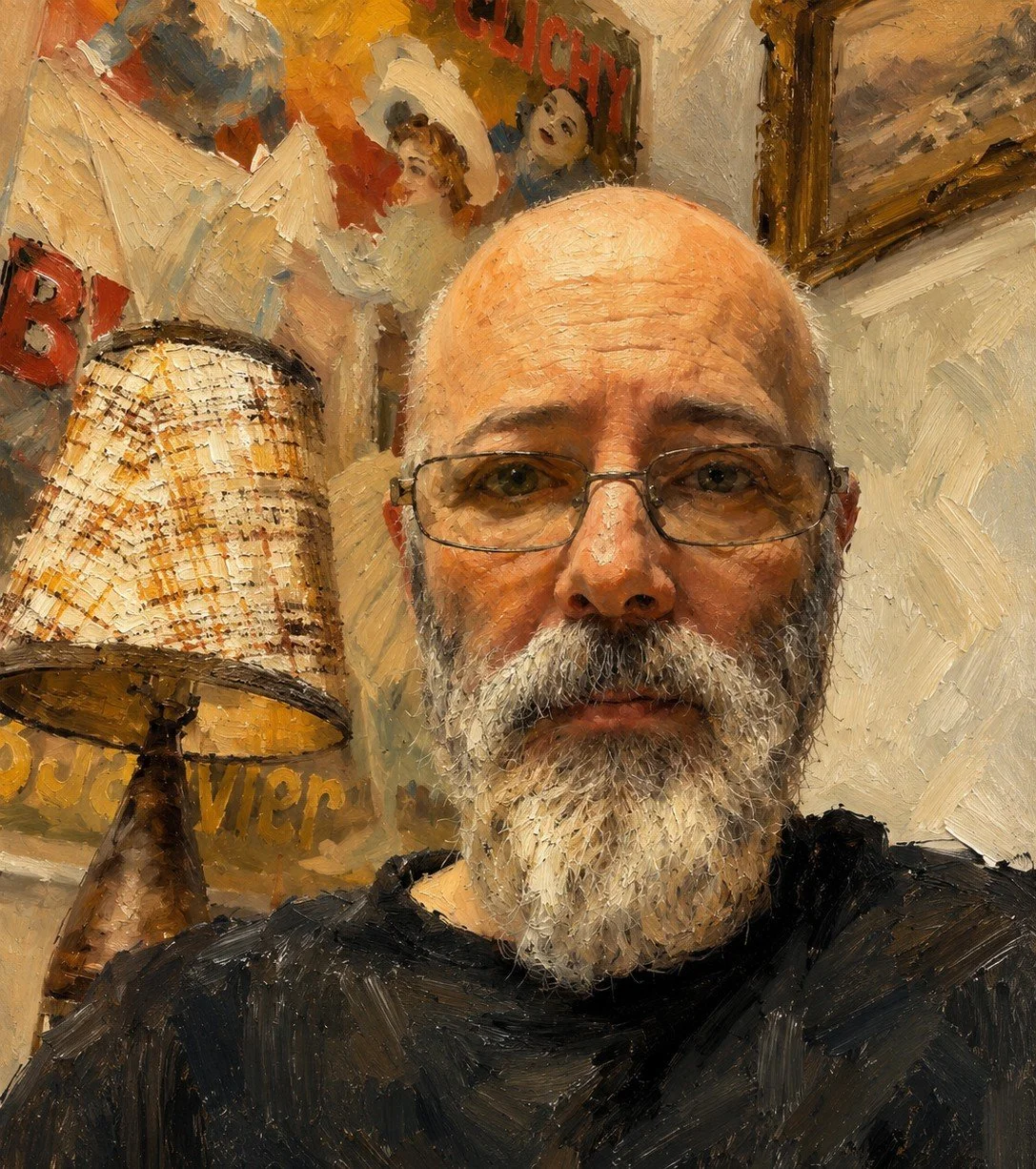 AI artistic rendering of Canadian artist Allan Lorne Hecker
