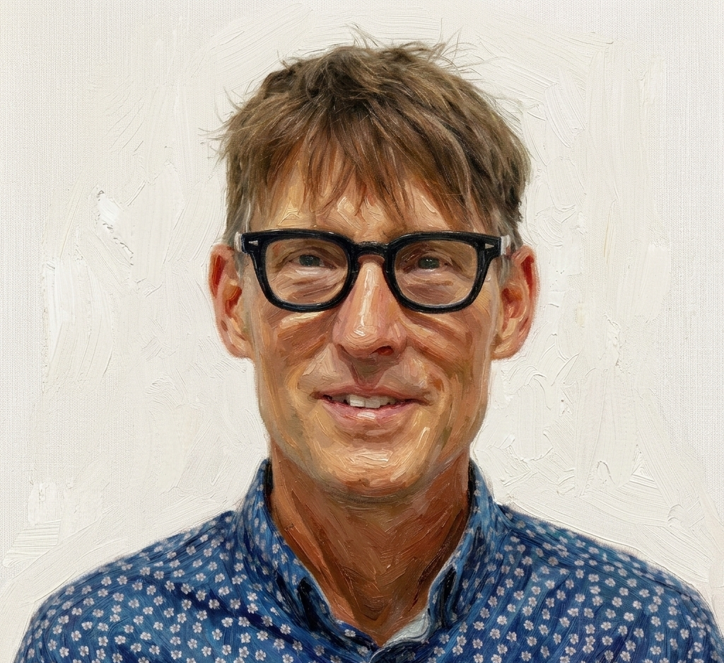 Artistic rendering of Canadian Sculptor Floyd Elzinga